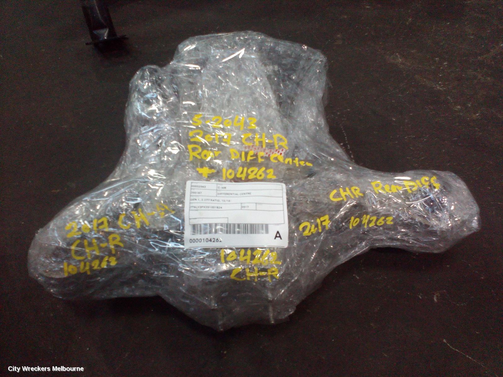 TOYOTA C-HR DIFFERENTIAL CENTRE, GEN 1, 2.277 RATIO, 12/2016 ONWARDS