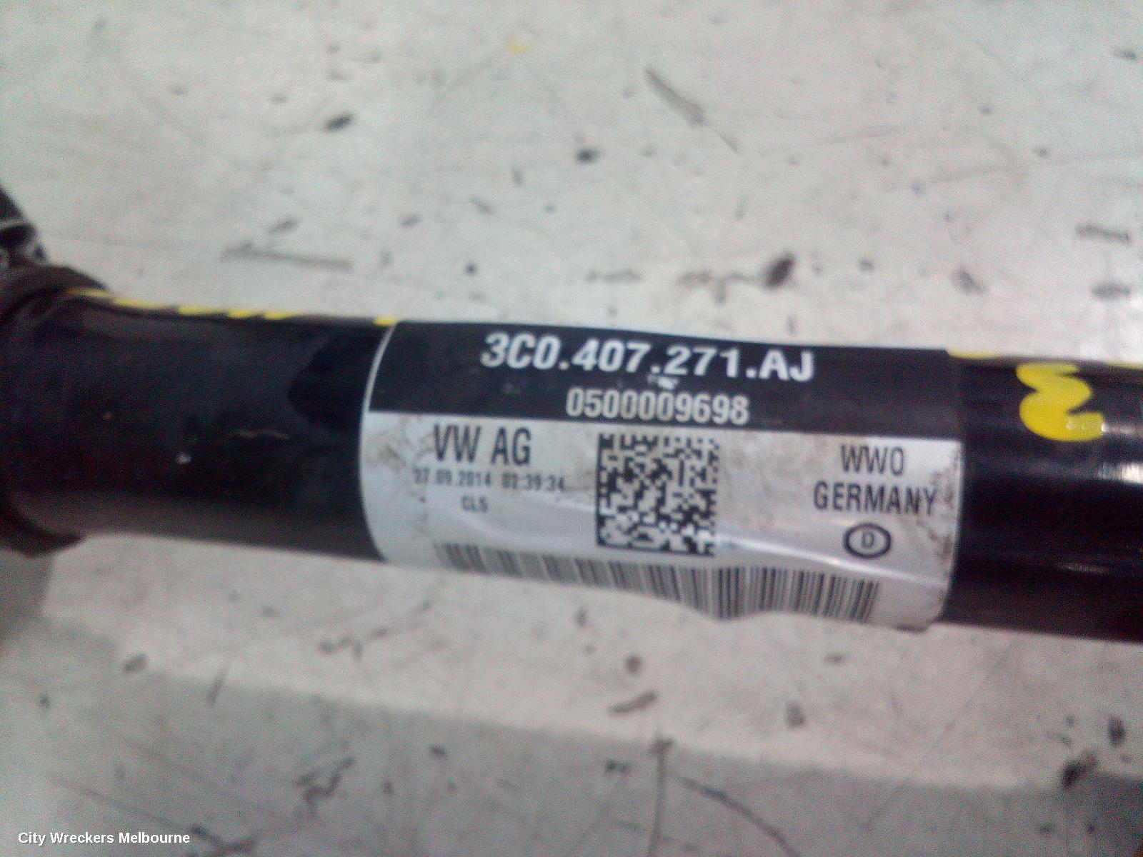 AUDI Q3 LEFT DRIVESHAFT, FRONT, 1.4, PETROL, 8U, Q3, 02/2014 - 12/2018