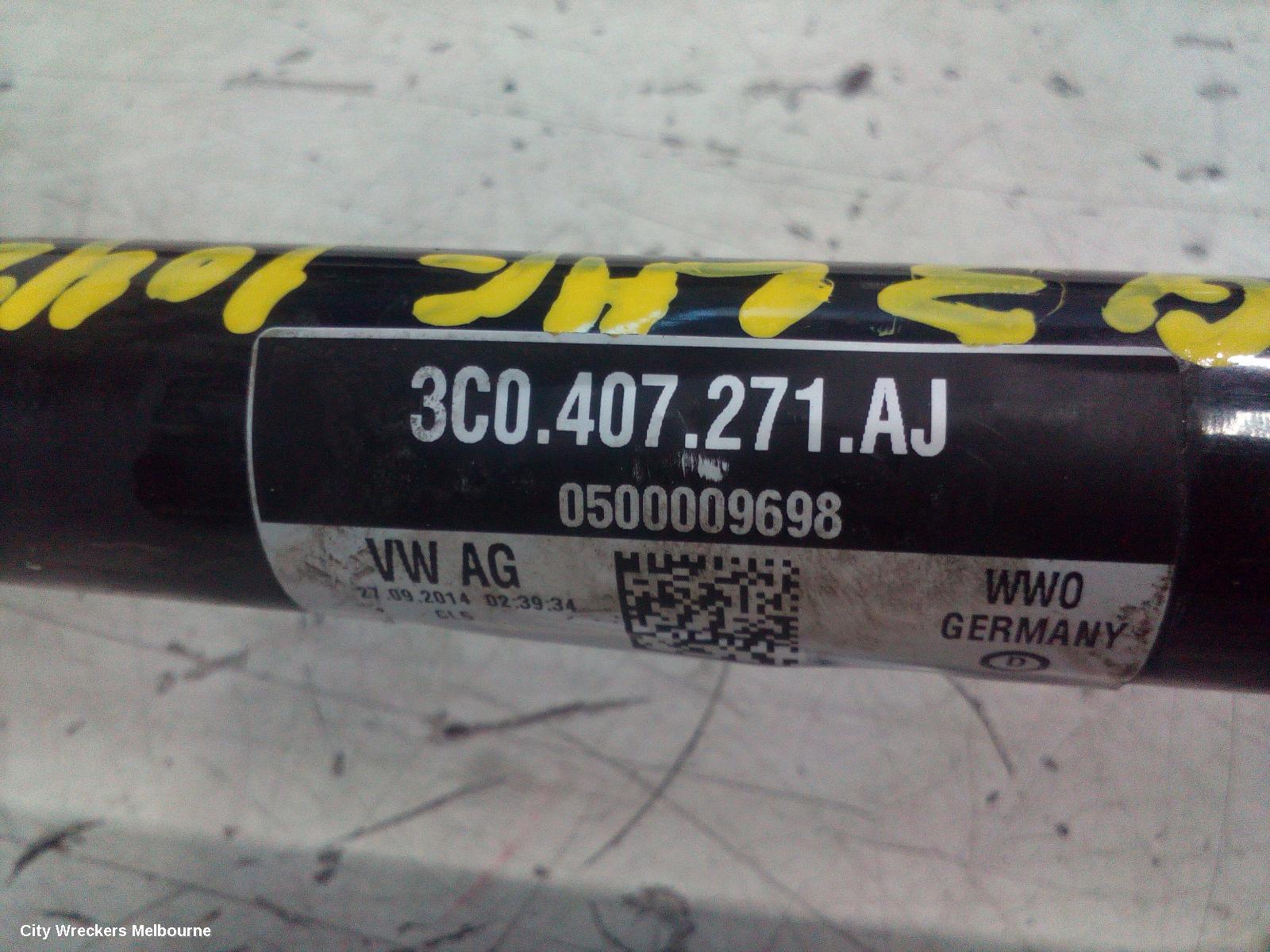 AUDI Q3 LEFT DRIVESHAFT, FRONT, 1.4, PETROL, 8U, Q3, 02/2014 - 12/2018