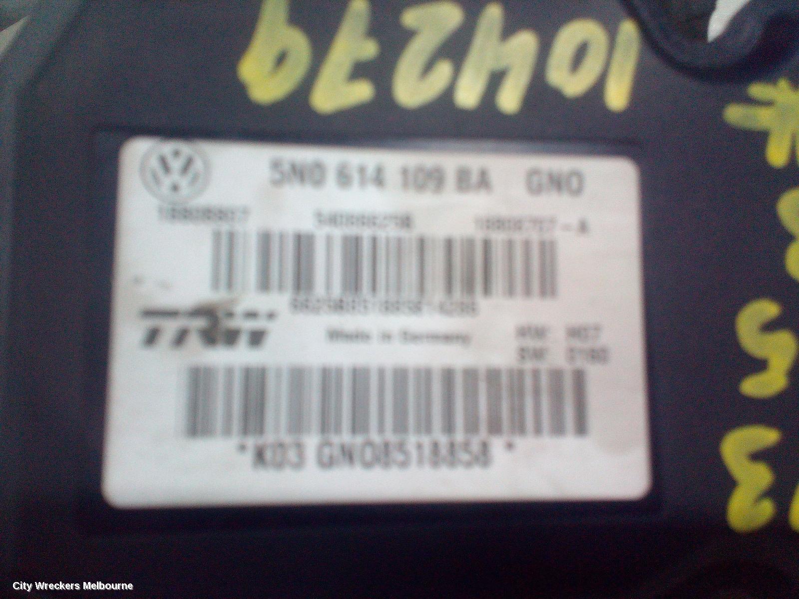 AUDI Q3 ABS PUMP/MODULATOR, P/N 5N0614109BA, 8U, 03/2012 - 12/2018
