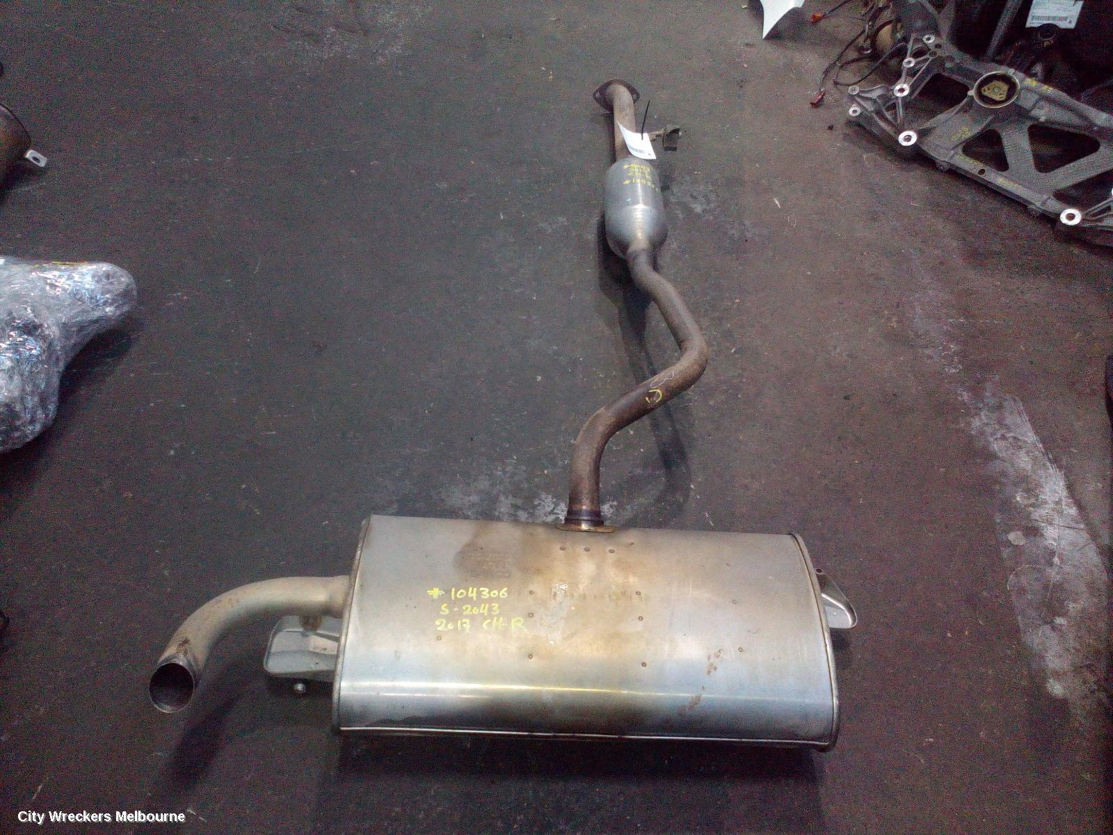 TOYOTA C-HR EXHAUST SYSTEM, GEN 1, 12/2016 - 09/2023