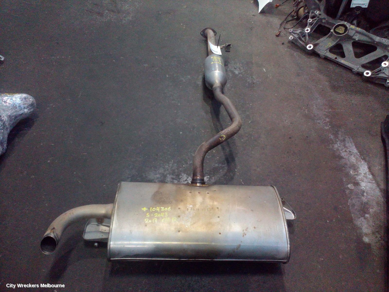 TOYOTA C-HR EXHAUST SYSTEM, GEN 1, 12/2016 - 09/2023