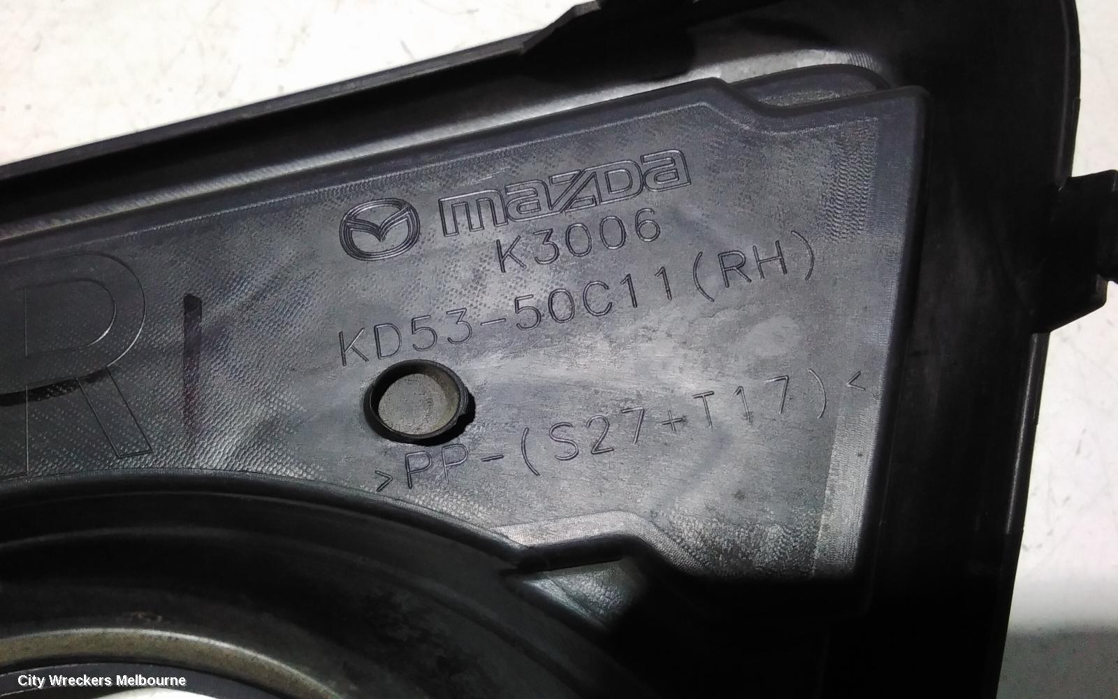 MAZDA CX5 RIGHT INDICATOR/FOG/SIDE, BUMPER FOGLAMP, KE, 02/2012 - 12/2014