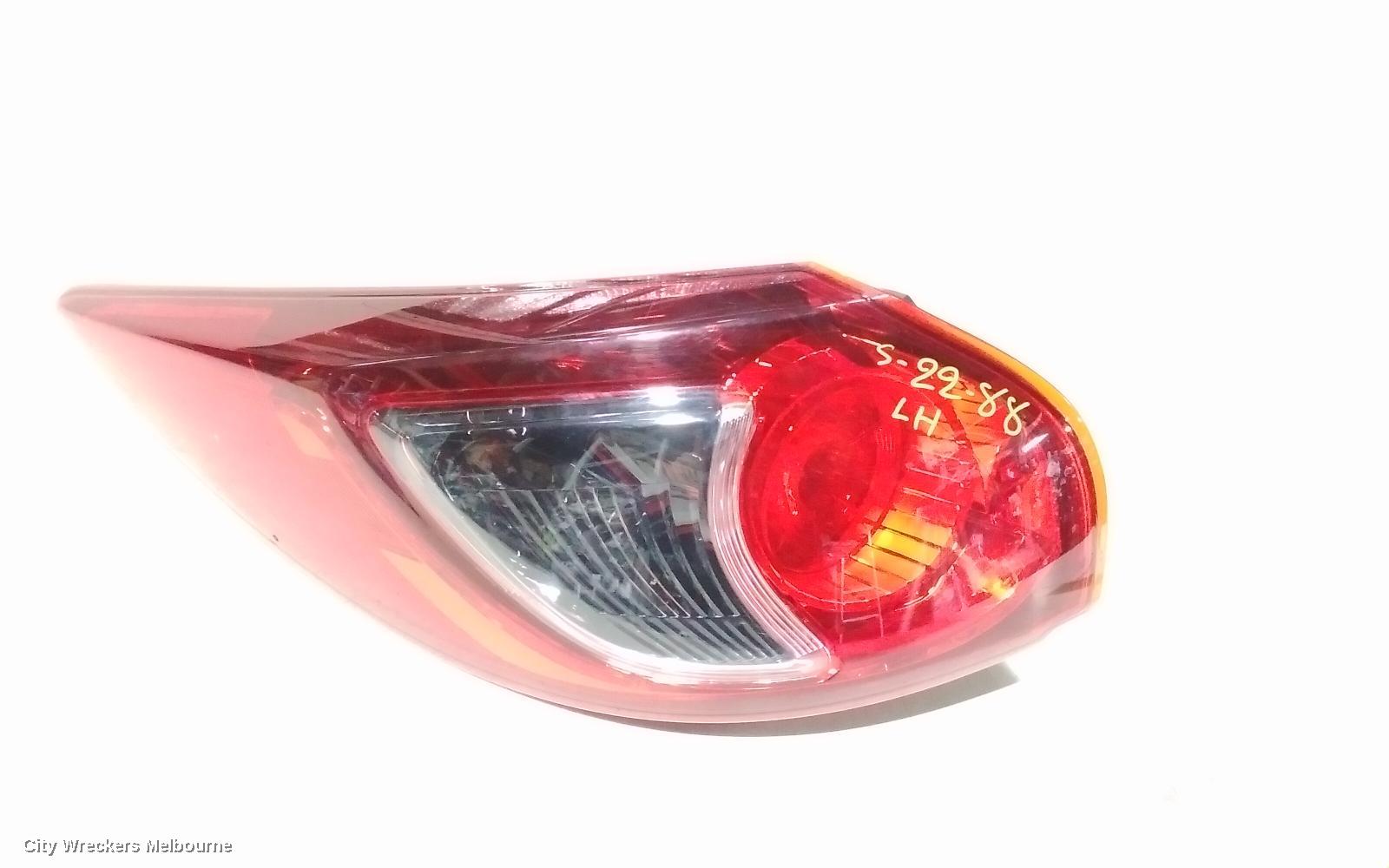 MAZDA CX5 LEFT TAILLIGHT, KE, IN BODY, NON LED TYPE,  02/2012 - 12/2016