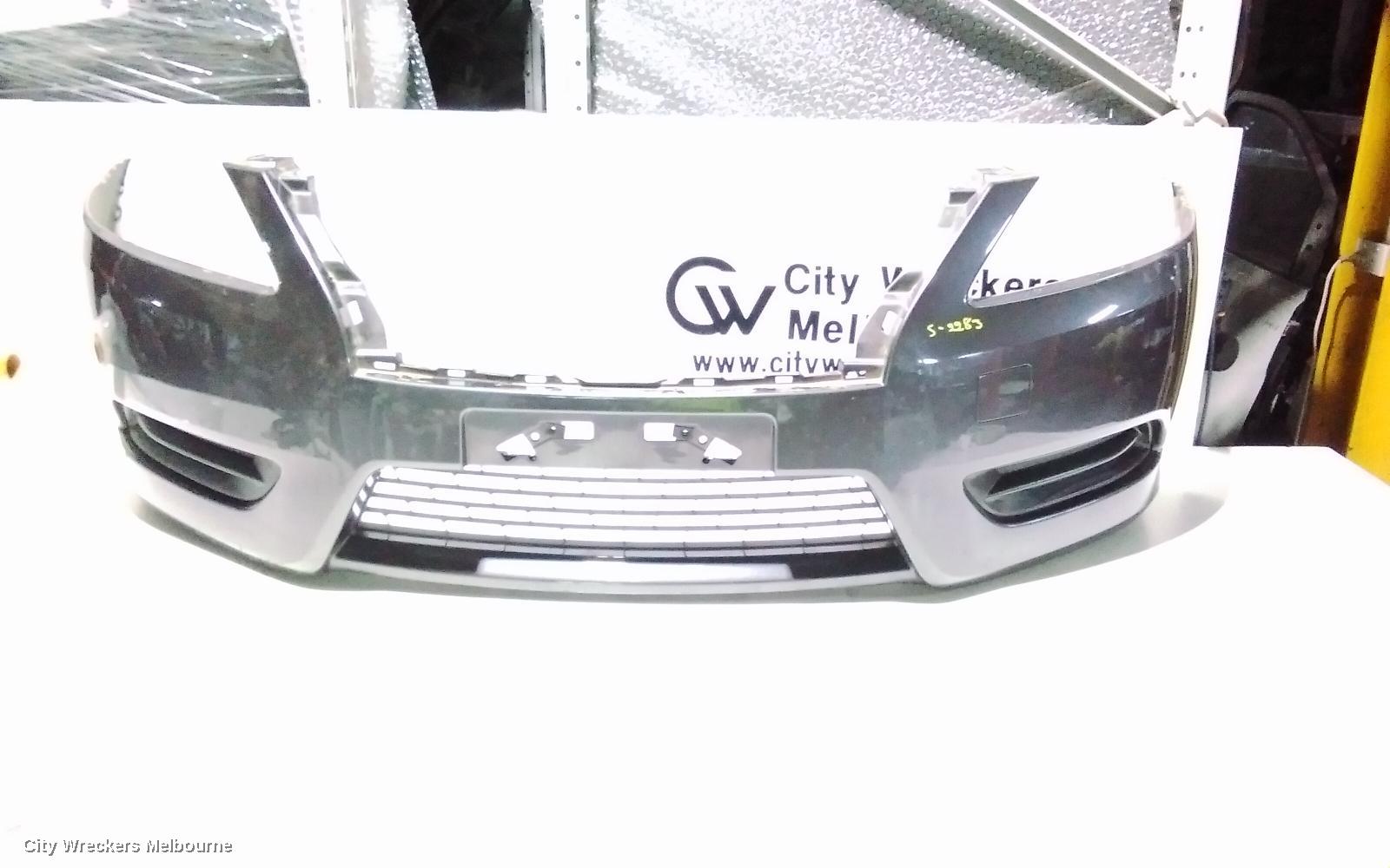 NISSAN PULSAR FRONT BUMPER, B17, SEDAN, ST/ST-L, NON H/LAMP WASHER TYPE, 12/2012 - 12/2017