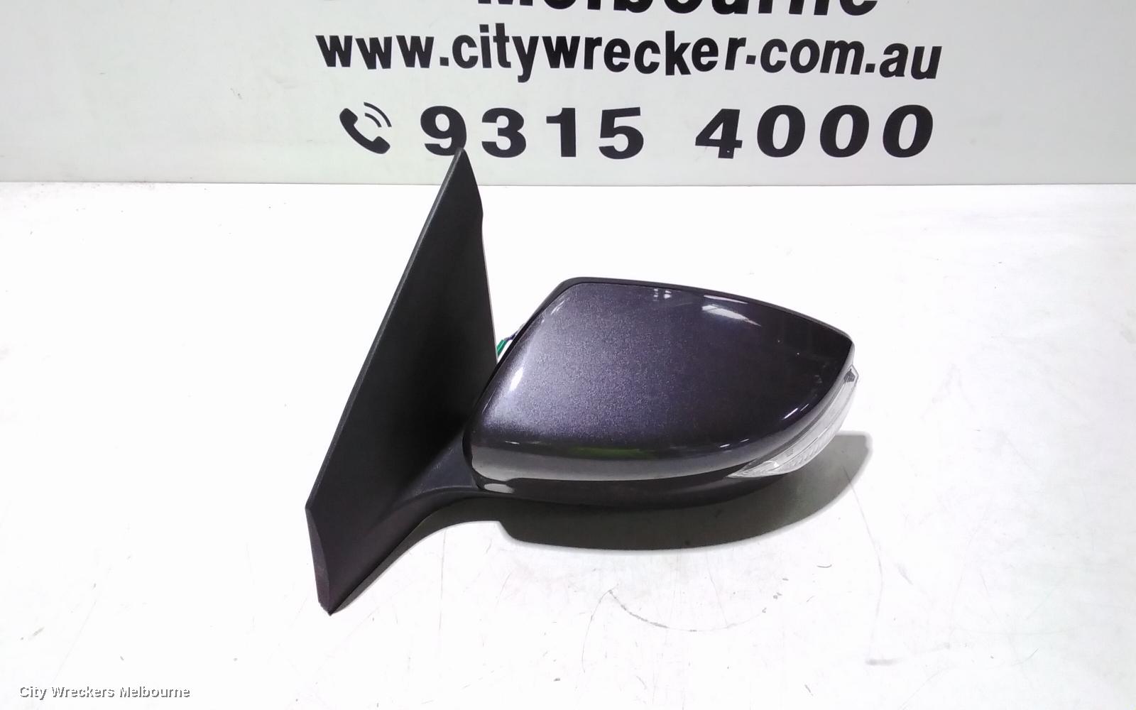 NISSAN PULSAR LEFT DOOR MIRROR, B17, SEDAN, MANUAL FOLD TYPE, 12/2012 - 12/2017
