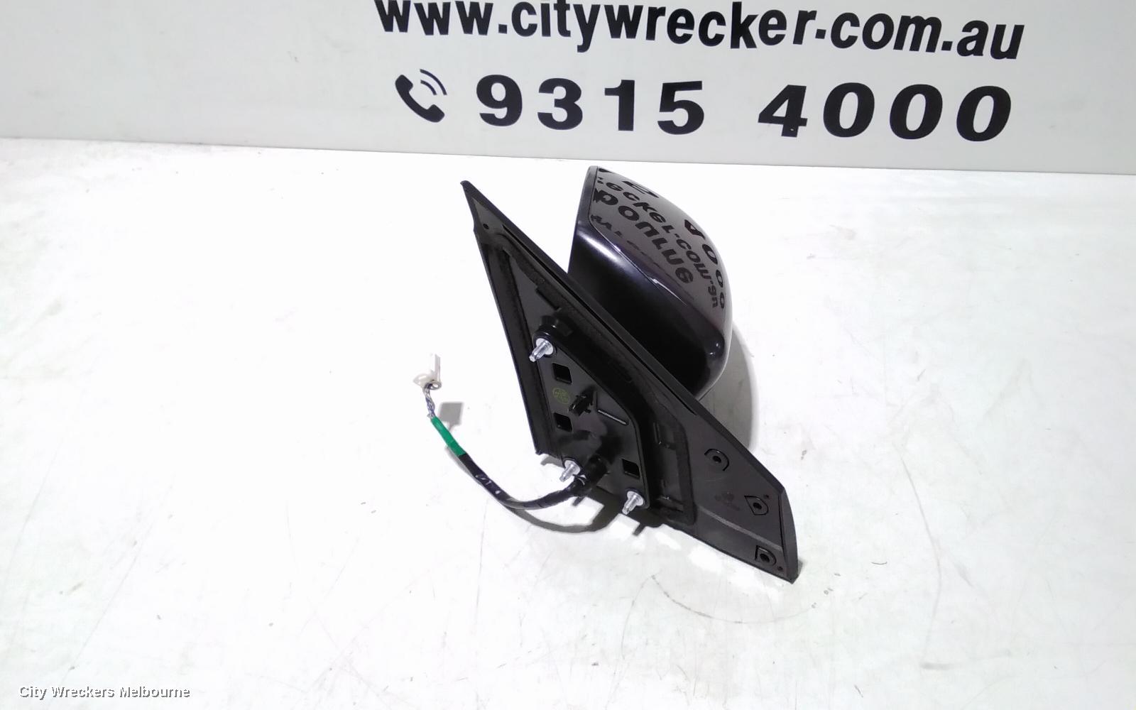 NISSAN PULSAR LEFT DOOR MIRROR, B17, SEDAN, MANUAL FOLD TYPE, 12/2012 - 12/2017