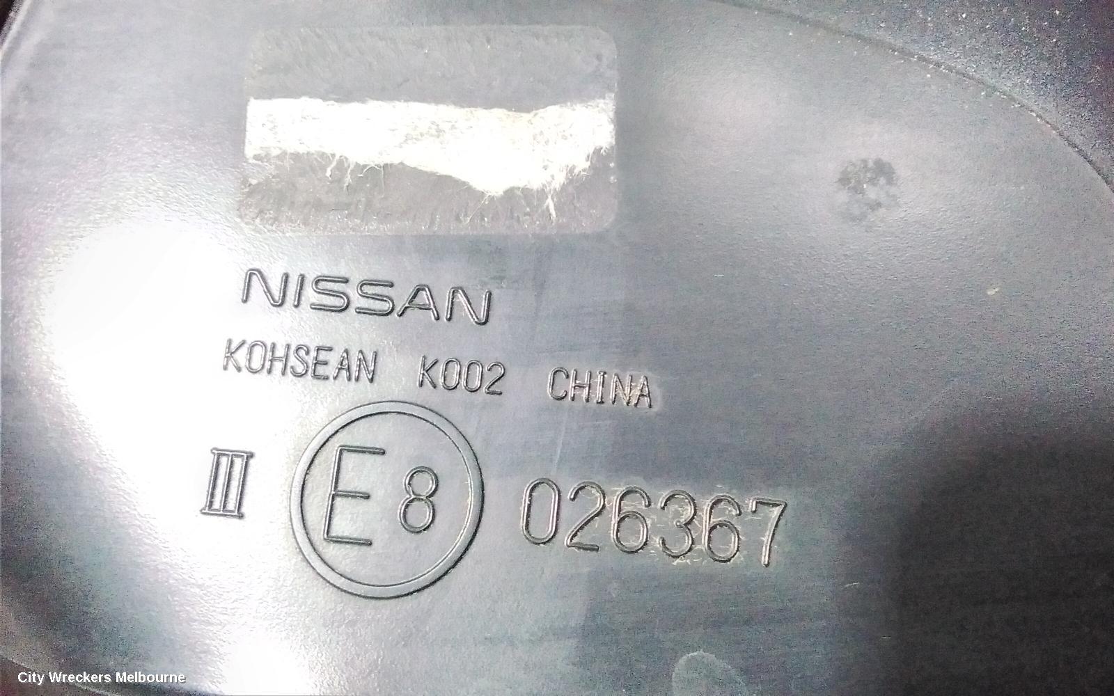 NISSAN PULSAR LEFT DOOR MIRROR, B17, SEDAN, MANUAL FOLD TYPE, 12/2012 - 12/2017