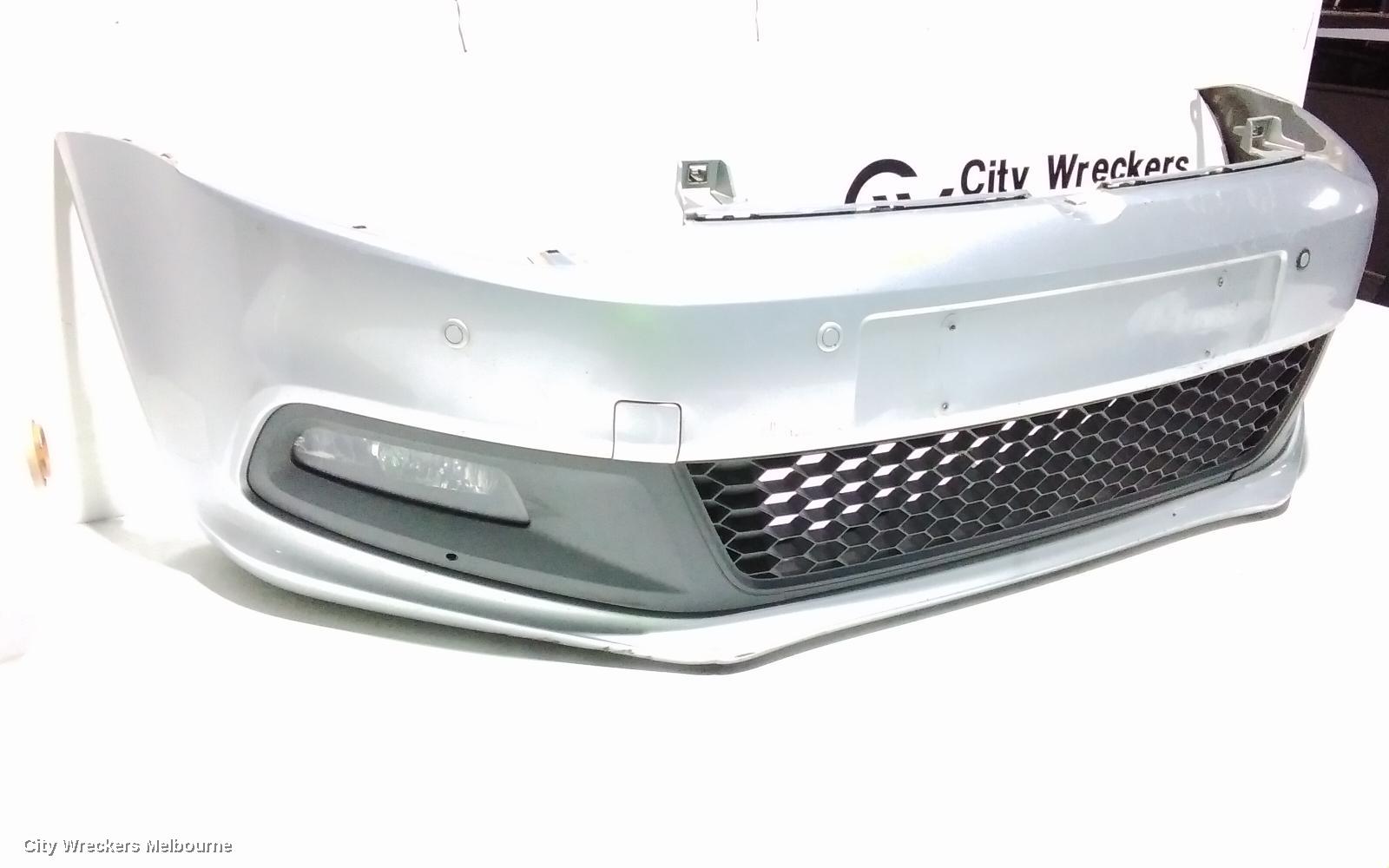 VOLKSWAGEN POLO FRONT BUMPER, 6R, GTI, NON H/LAMP WASHERS TYPE, 05/2010 - 05/2014