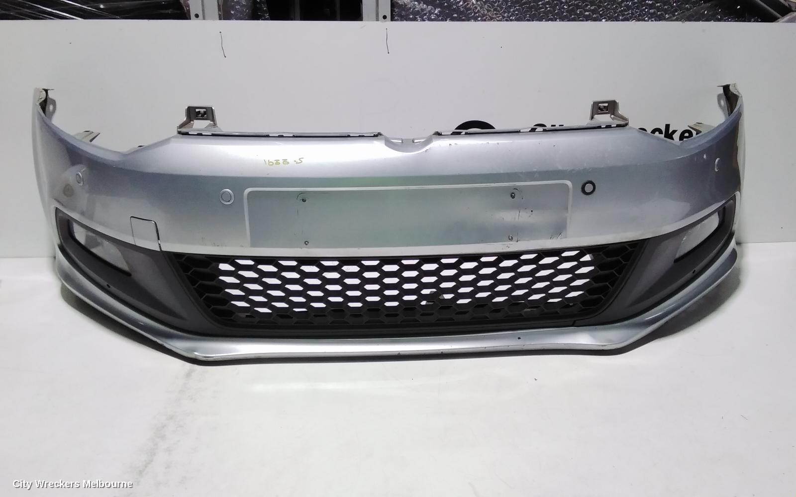 VOLKSWAGEN POLO FRONT BUMPER, 6R, GTI, NON H/LAMP WASHERS TYPE, 05/2010 - 05/2014