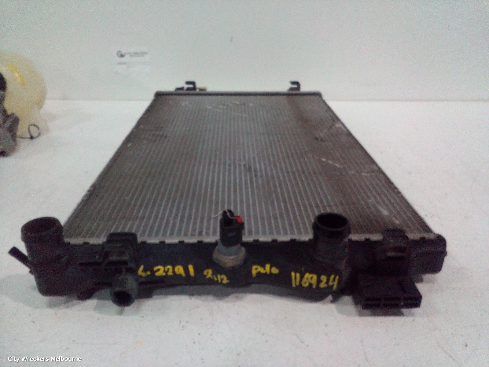 VOLKSWAGEN POLO RADIATOR, AUTO, 1.4, PETROL, 6R, 05/2010 - 05/2014