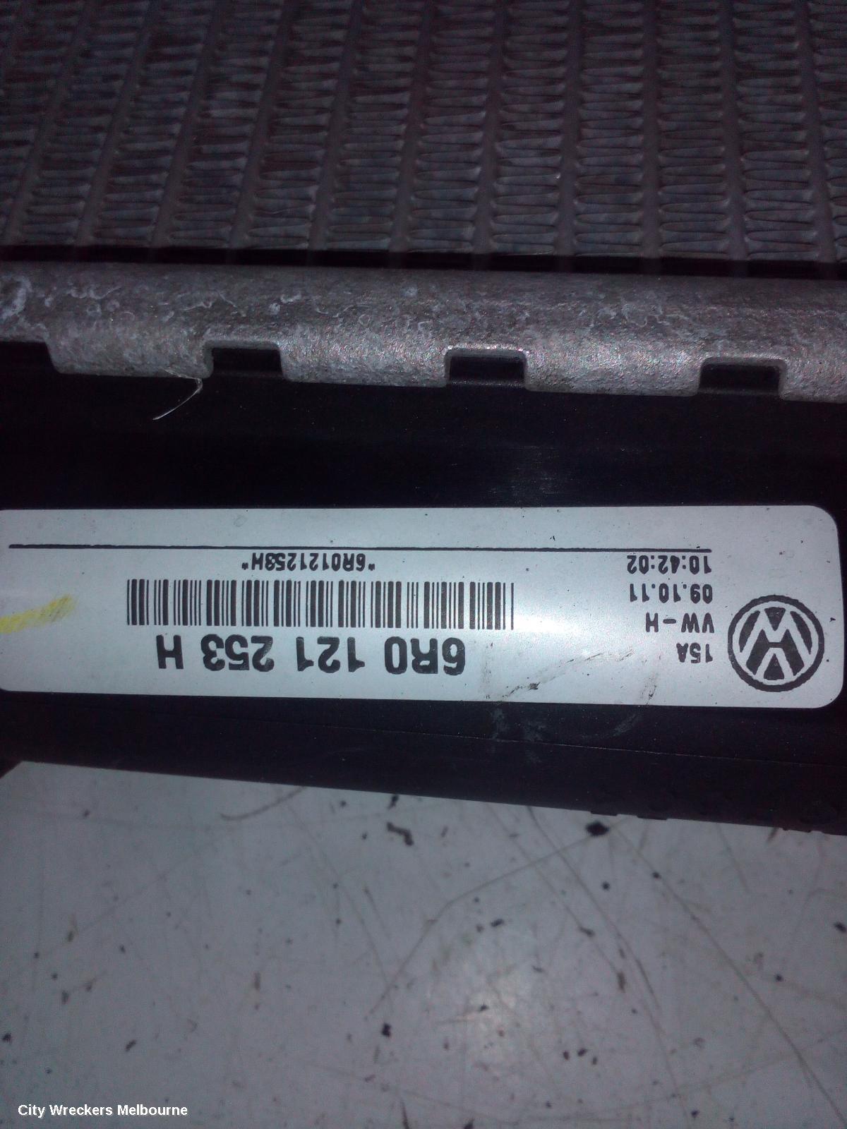 VOLKSWAGEN POLO RADIATOR, AUTO, 1.4, PETROL, 6R, 05/2010 - 05/2014