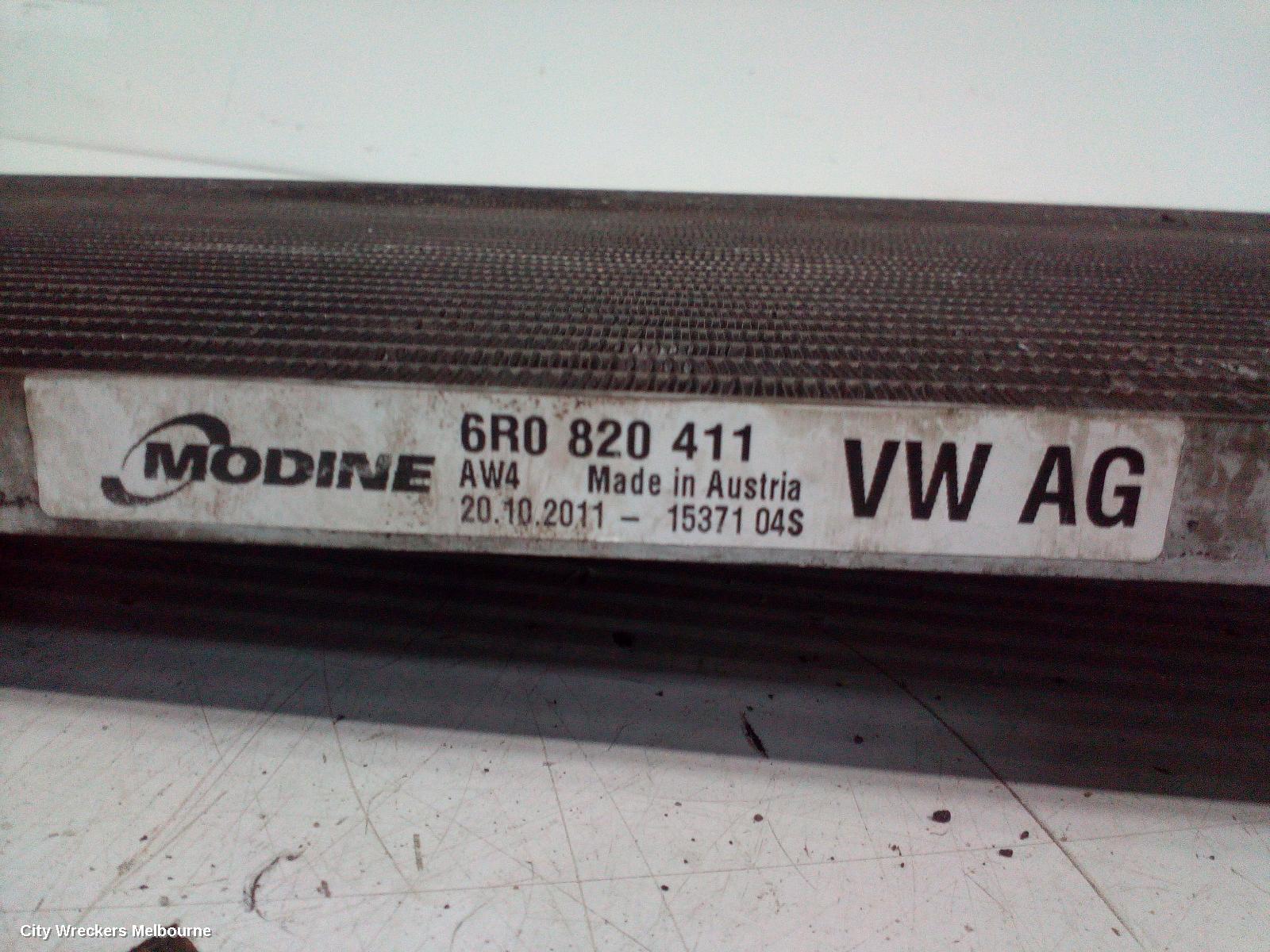 VOLKSWAGEN POLO A/C CONDENSER, 6R, GTI, 05/2010 - 05/2014