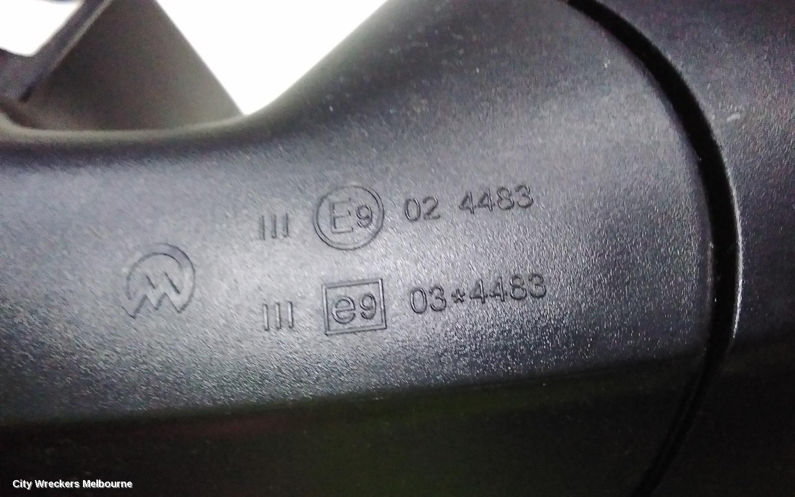 VOLKSWAGEN POLO RIGHT DOOR MIRROR, 6R, HEATED TYPE, 05/2010 - 05/2014