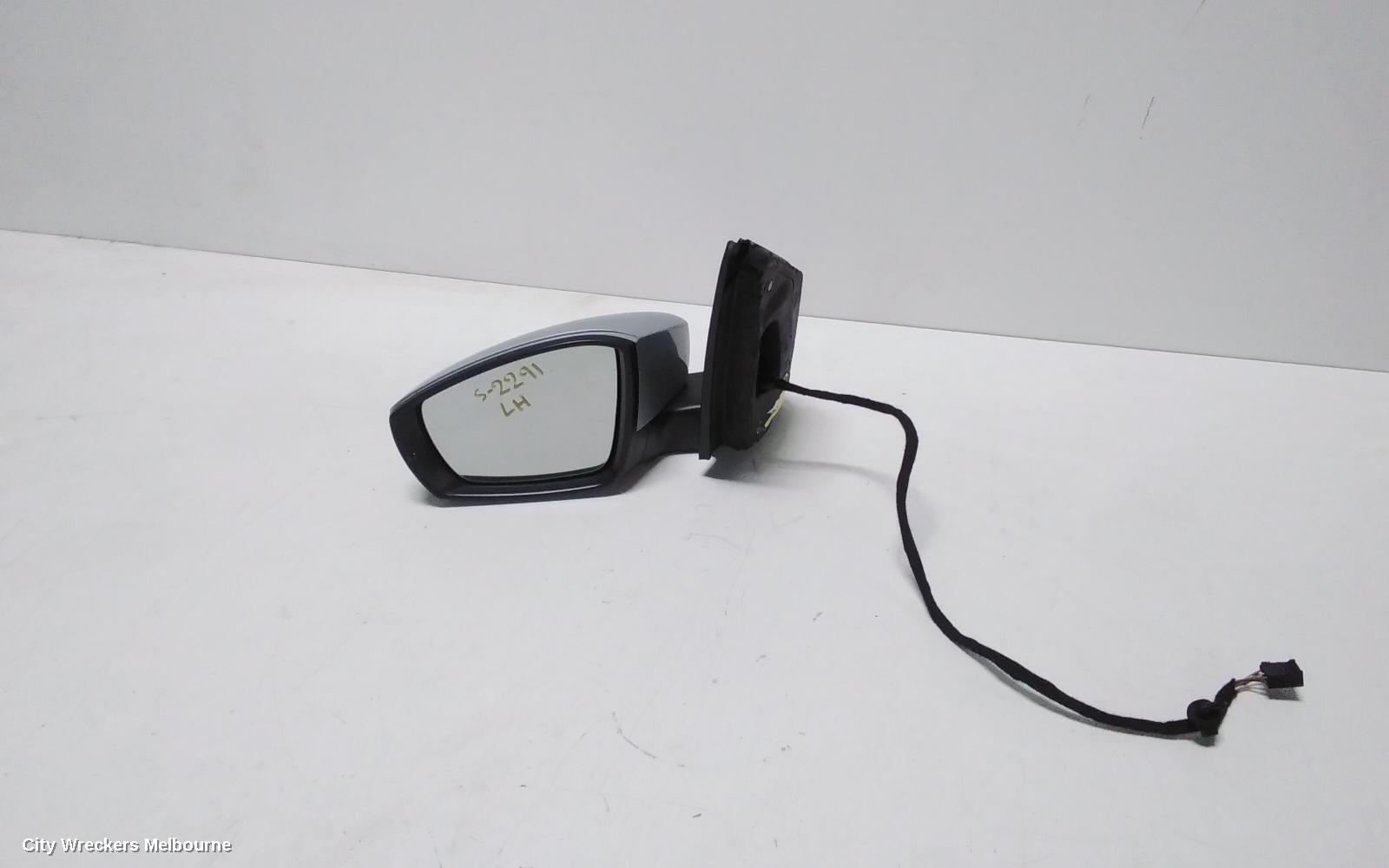 VOLKSWAGEN POLO LEFT DOOR MIRROR, 6R, HEATED TYPE, 05/2010 - 05/2014