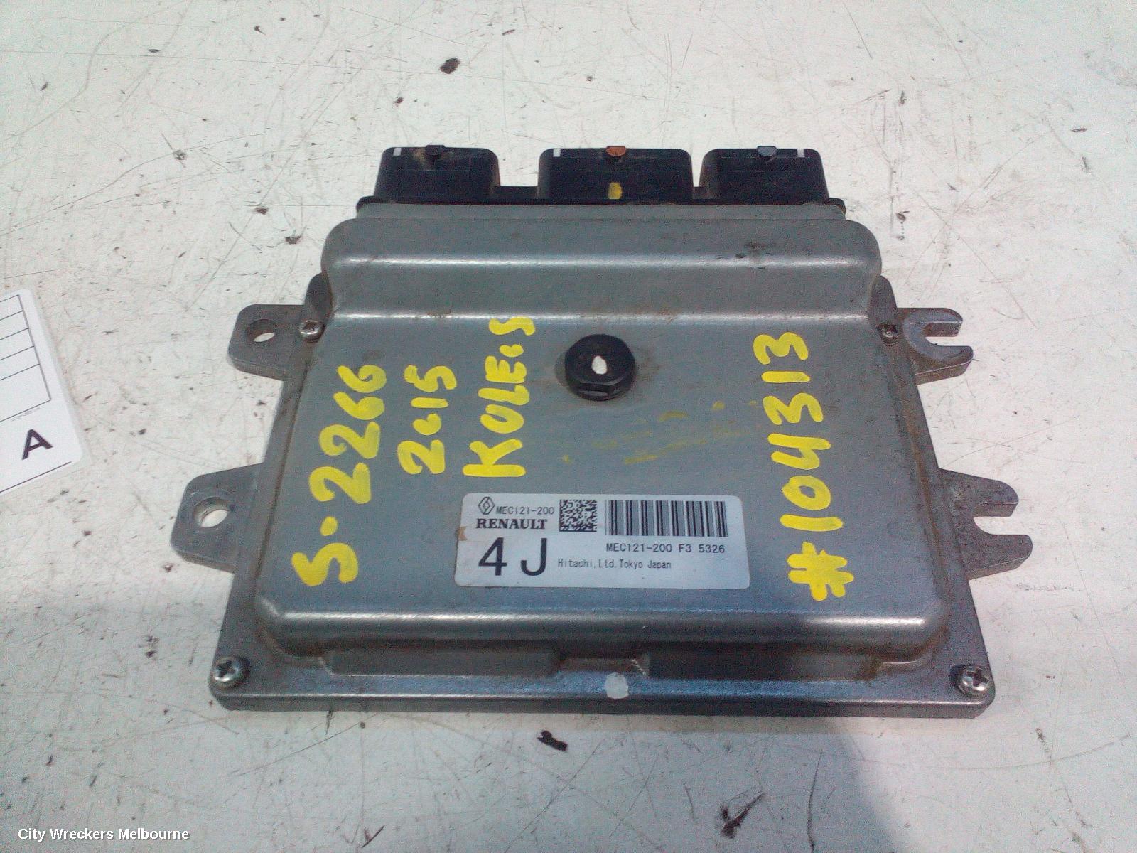 RENAULT KALEOS ECU, ENGINE ECU, 2.5, PETROL, ECU ONLY, H45, 09/2008 - 04/2016