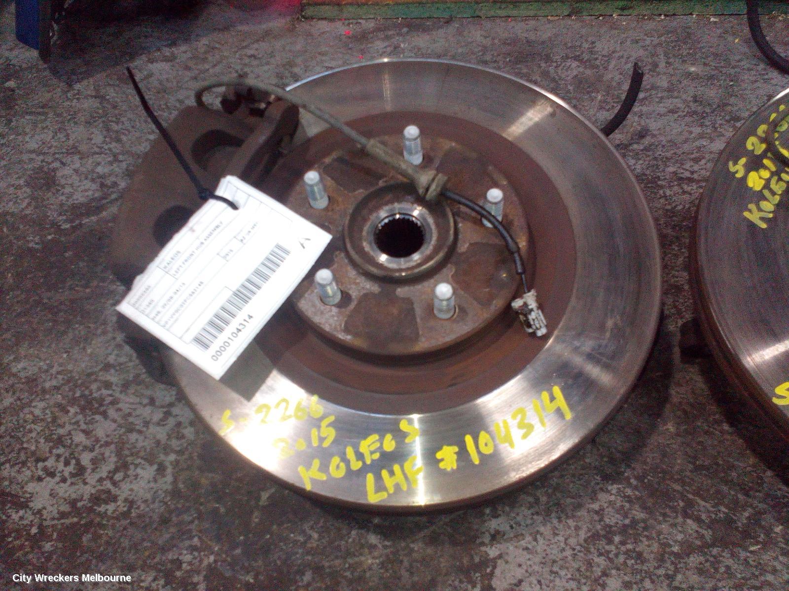 RENAULT KALEOS LEFT FRONT HUB ASSEMBLY, H45, 09/2008 - 04/2016