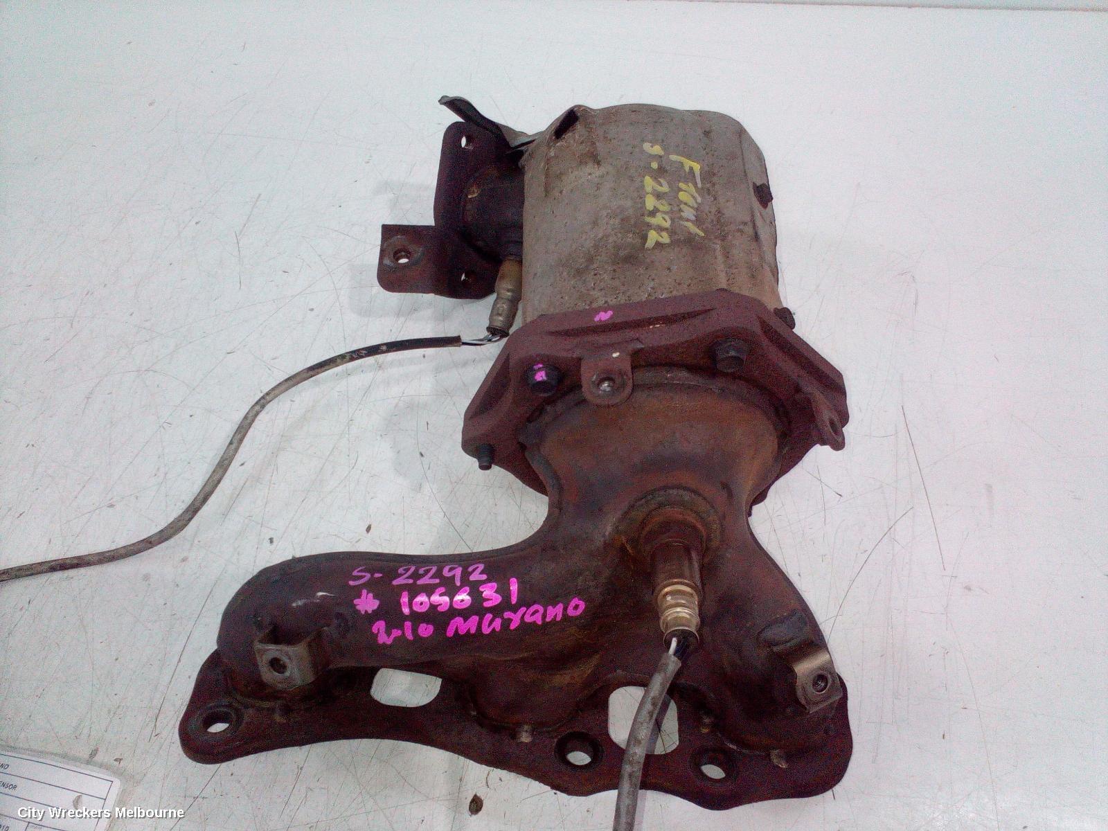 NISSAN MURANO CATALYTIC CONVERTER, DOWNPIPE-CAT TYPE, 3.5, PETROL, FRONT (LH SIDE), Z51, 12/2008 - 12/2014