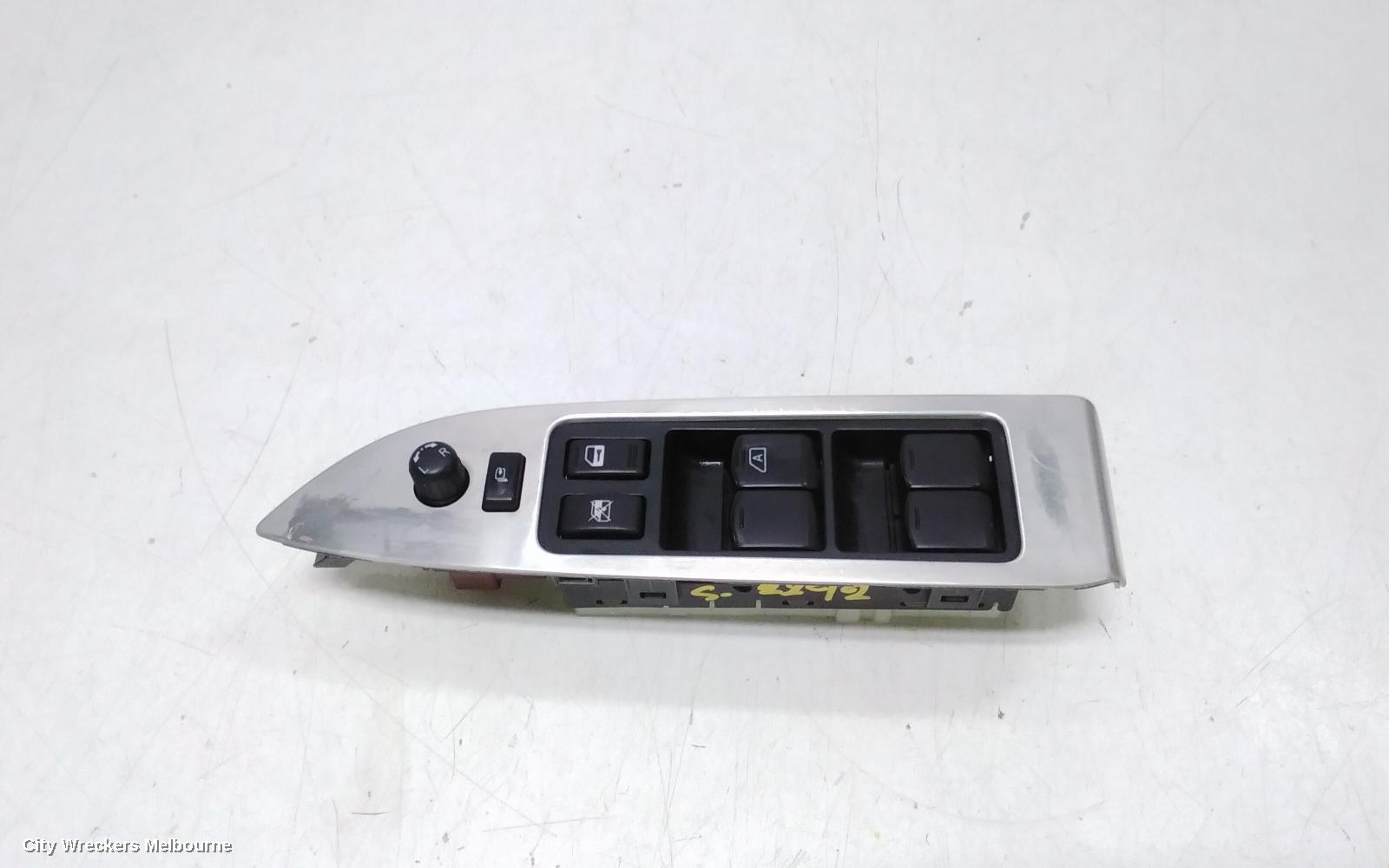 NISSAN MURANO PWR DR WIND SWITCH, RH FRONT (MASTER SWITCH), Z51, TI TYPE, 12/2008 - 12/2014