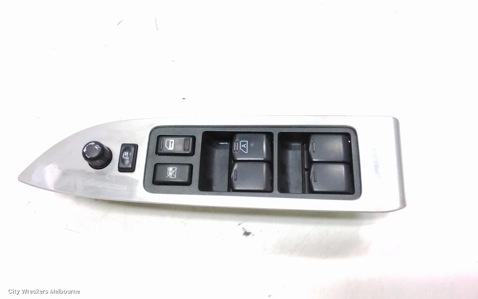 NISSAN MURANO PWR DR WIND SWITCH, RH FRONT (MASTER SWITCH), Z51, TI TYPE, 12/2008 - 12/2014