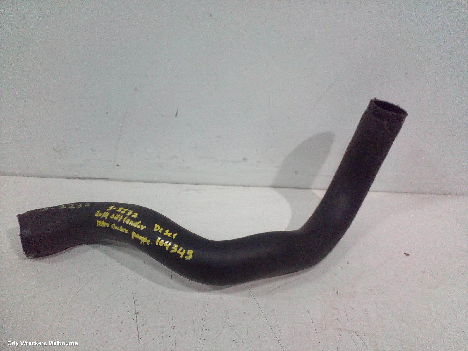 MITSUBISHI OUTLANDER, ZJ, 10/2012 - 03/2015, INTERCOLER HOSE: 104343