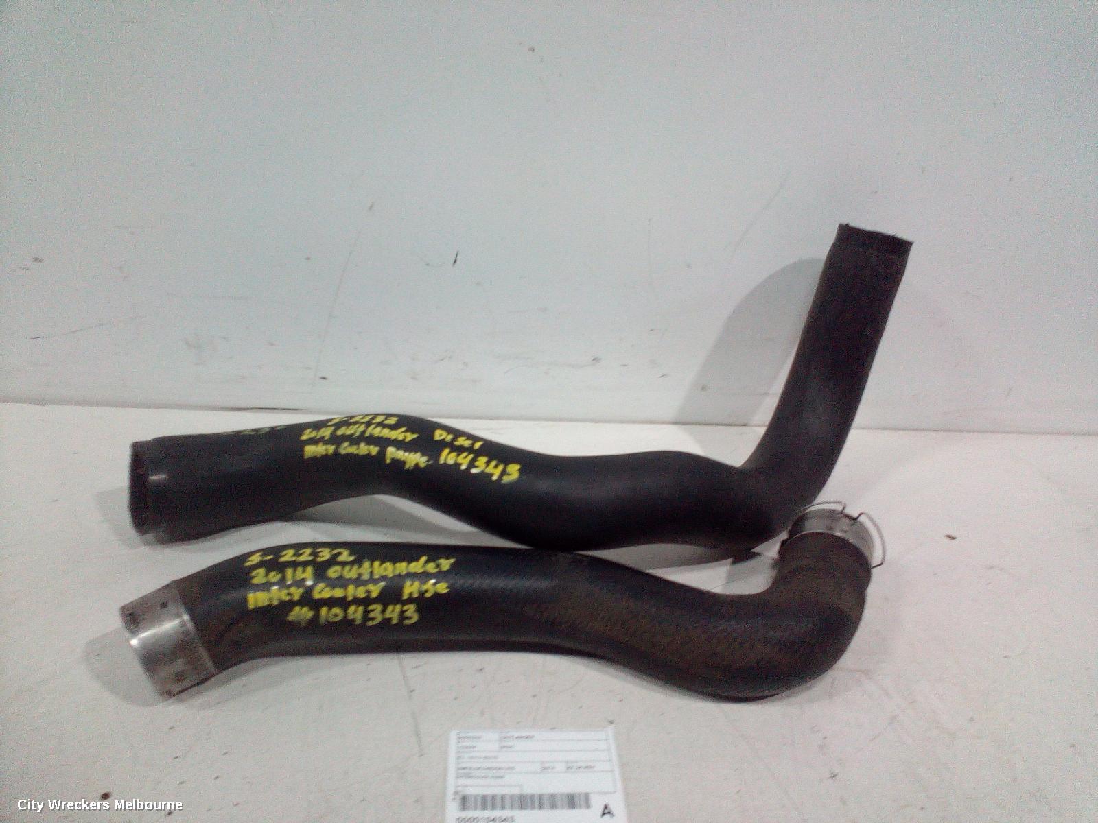 MITSUBISHI OUTLANDER, ZJ, 10/2012 - 03/2015, INTERCOLER HOSE: 104343