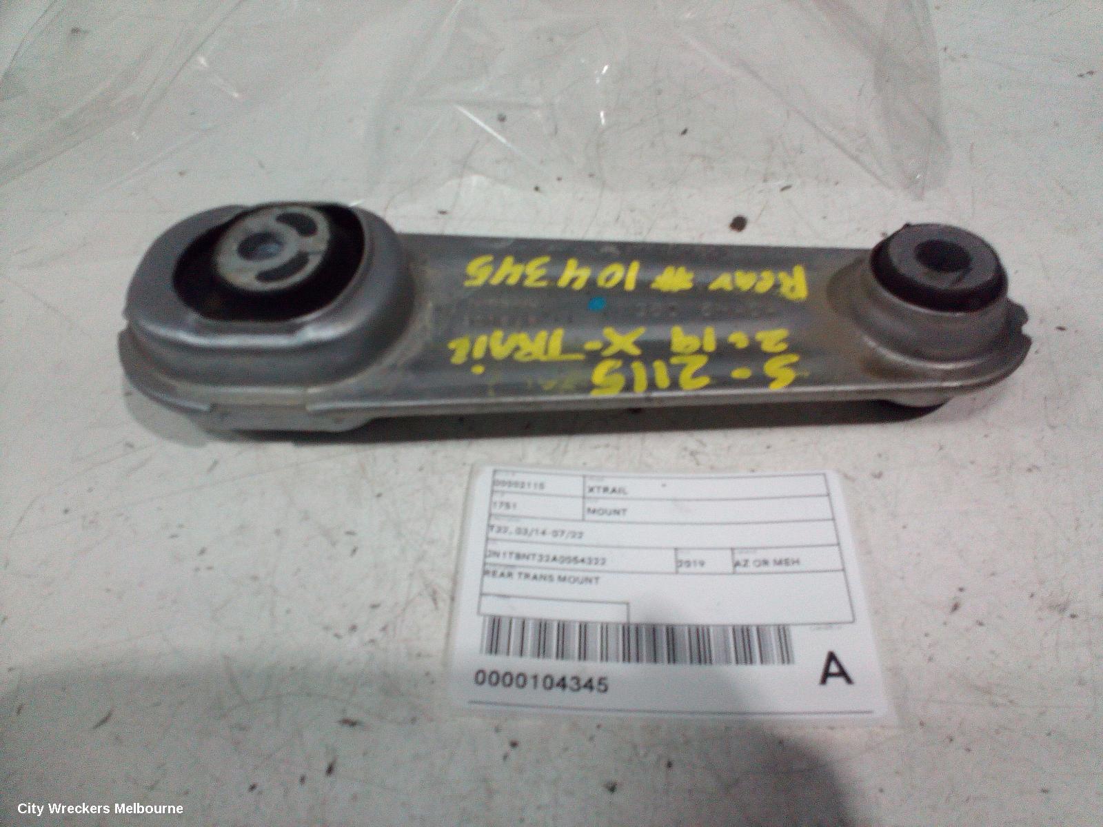 NISSAN XTRAIL MOUNT, T32, 03/2014 - 07/2022