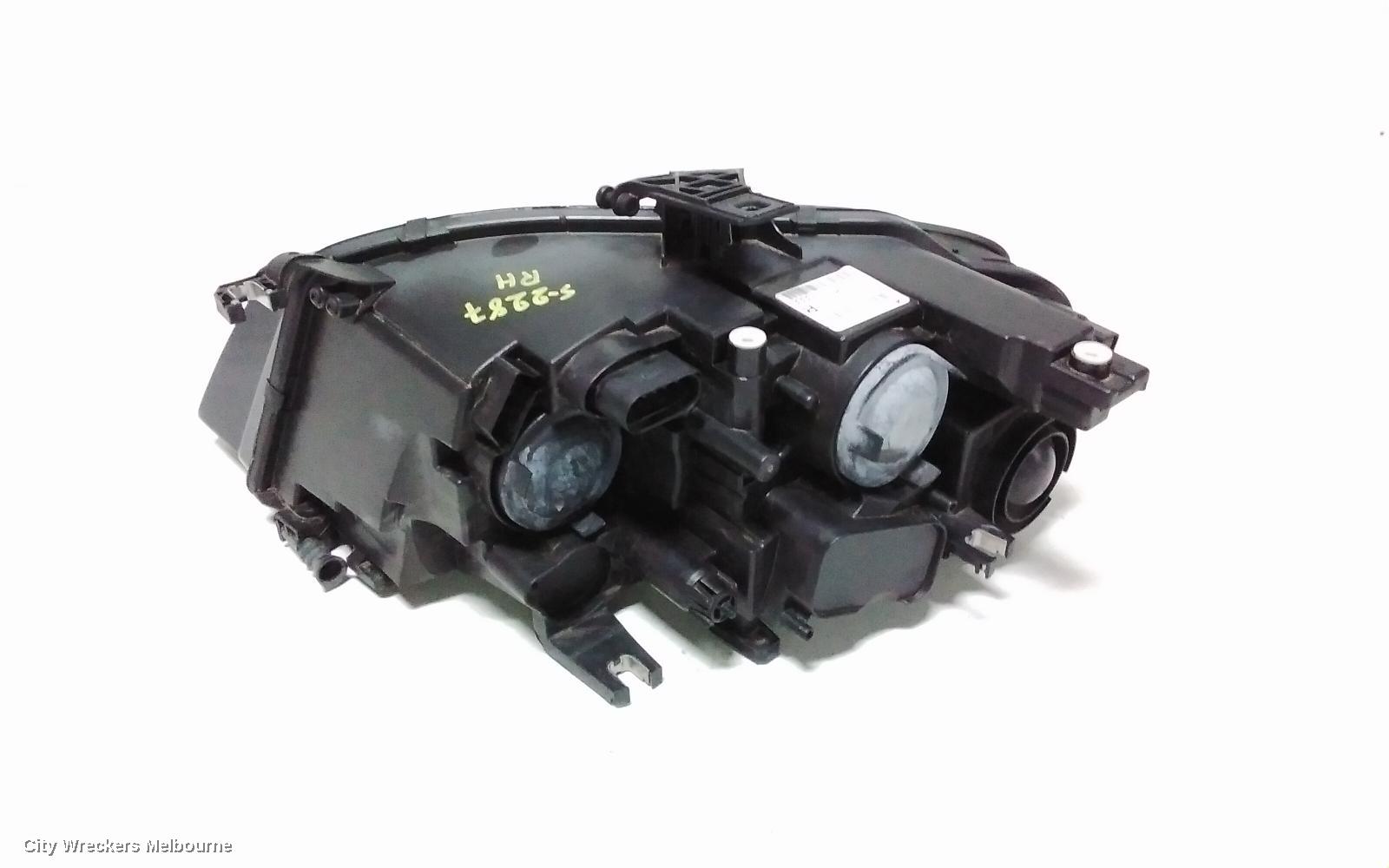 AUDI A4 RIGHT HEADLAMP, B8 8K, HALOGEN TYPE, 02/2008 - 06/2012