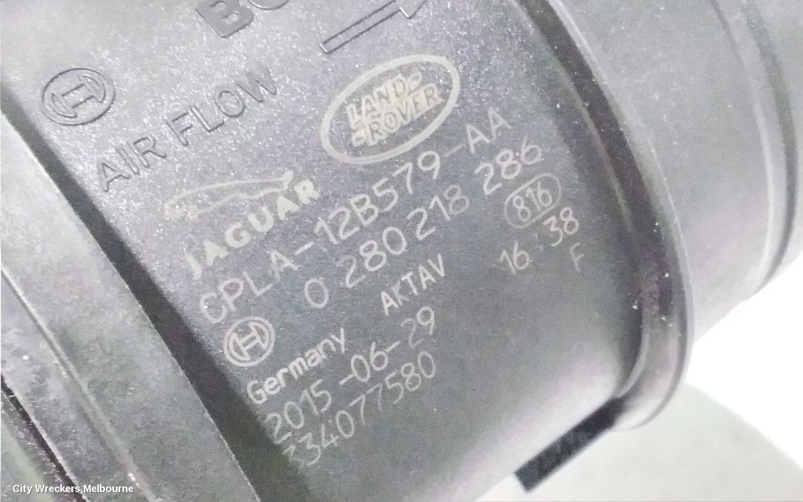 LAND ROVER RANGEROVER SPORT AIR FLOW METER, 3.0, DIESEL, SINGLE TURBO, L494, 12/2014 - 04/2022