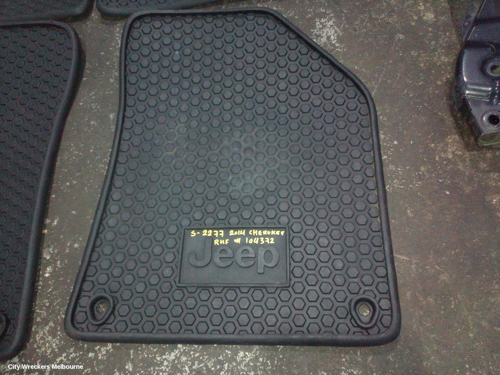 JEEP CHEROKEE FLOOR MATS, KL, 06/2014 - 11/2022