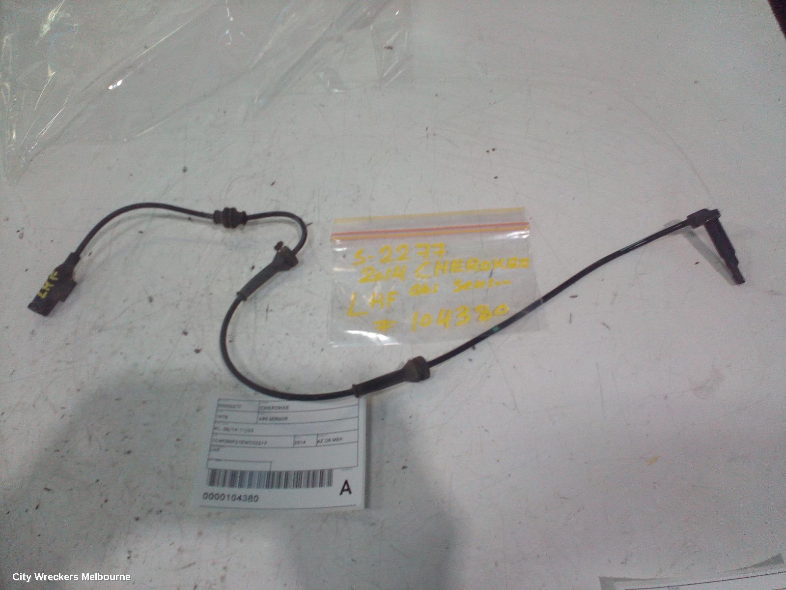 JEEP CHEROKEE ABS SENSOR, KL, LH FRONT, AWD, 02/2014 - 11/2022