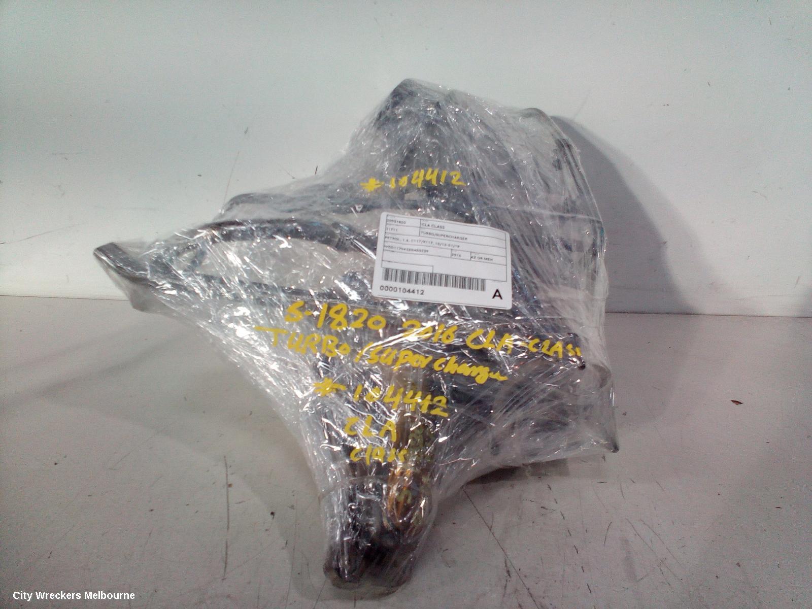 MERCEDES CLA CLASS TURBO SUPERCHARGER, PETROL, 1.6, C117/X117, 10/2013 - 01/2019