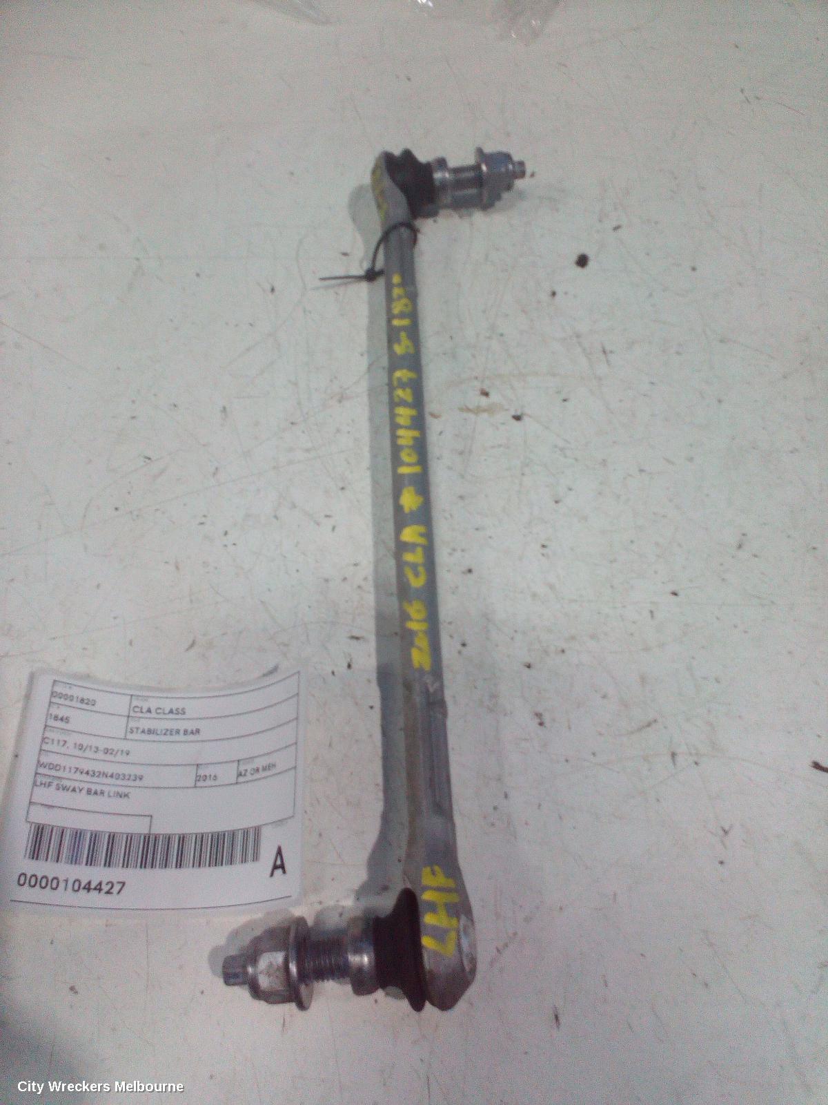 MERCEDES CLA CLASS STABILISER BAR, C117, 10/2013 - 02/2019