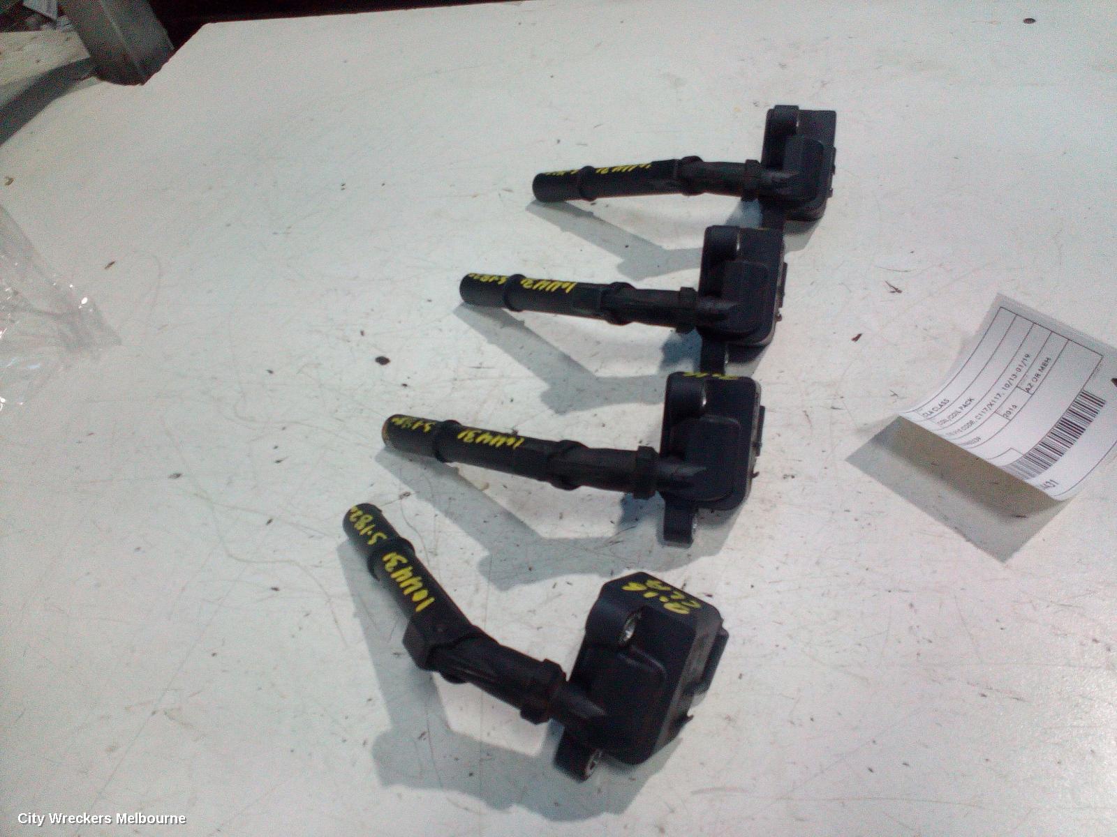MERCEDES CLA CLASS COIL/COIL PACK, 1.6, PETROL, 270.910 CODE, C117/X117, 10/2013 - 01/2019