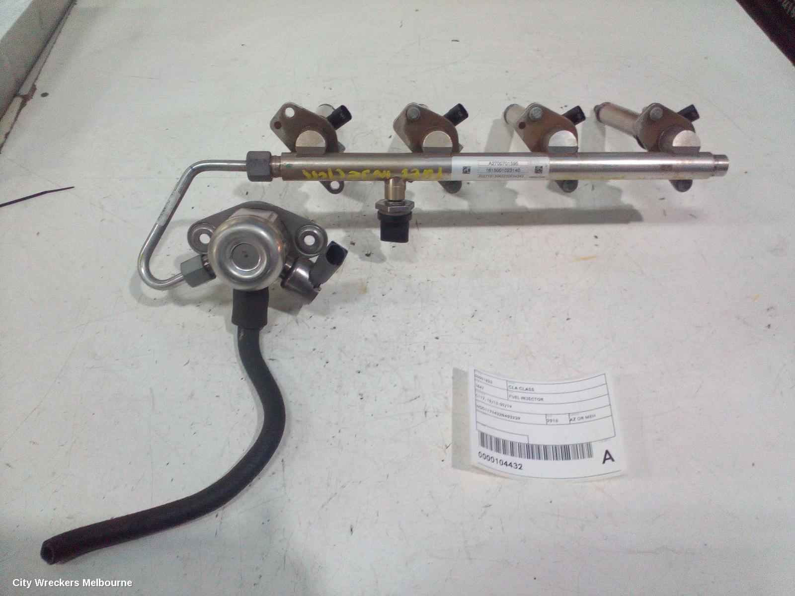 MERCEDES CLA CLASS FUEL INJECTOR, C117, 10/2013 - 02/2019