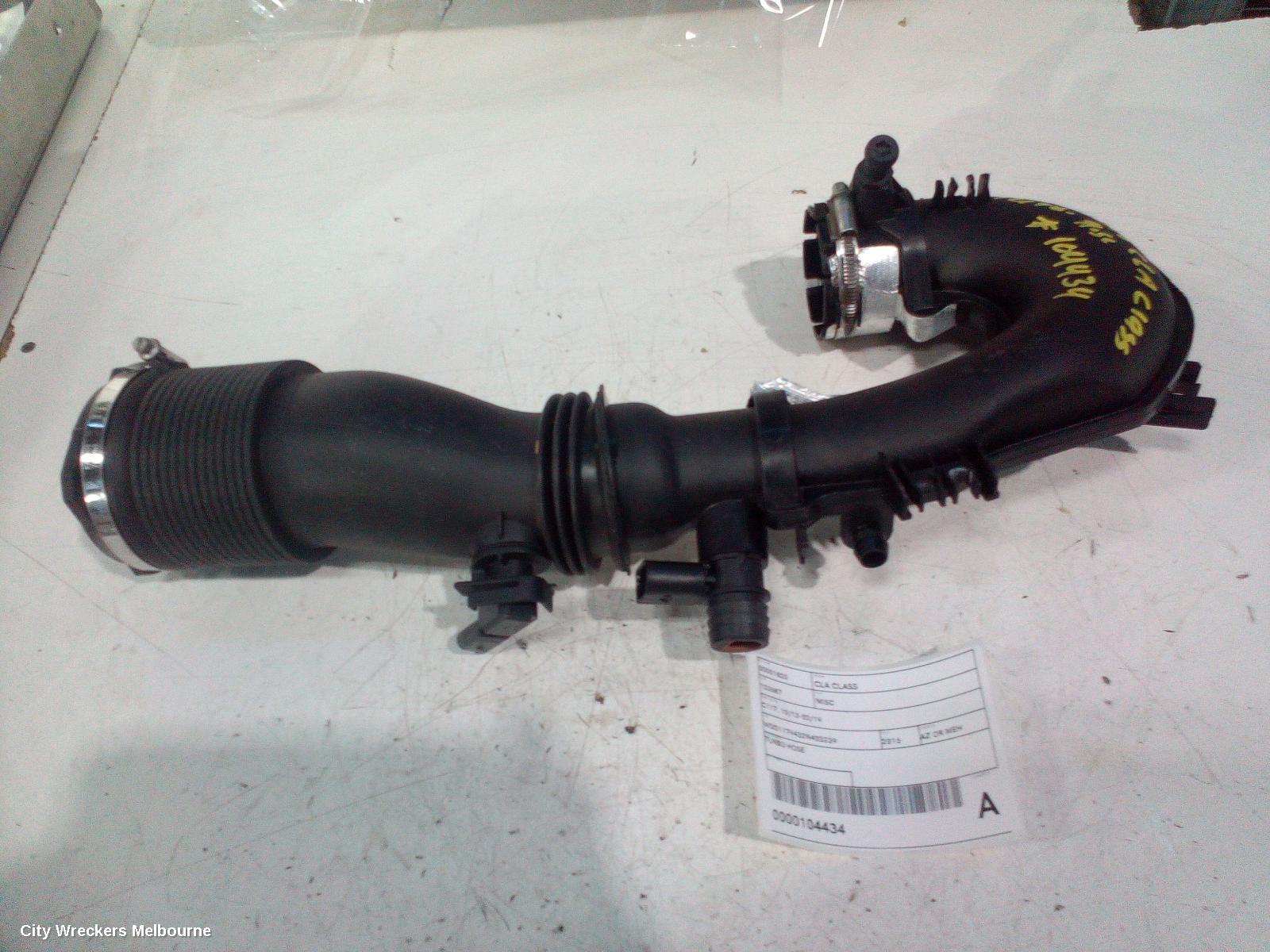 MERCEDES CLA CLASS, C117, 10/2013 - 02/2019, TURBO HOSE: 104434