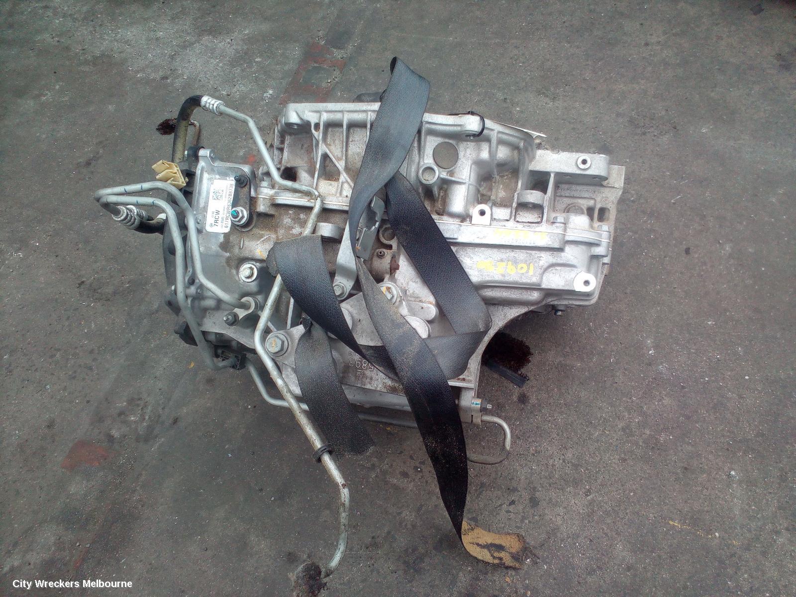 HOLDEN TRAX TRANS/GEARBOX, AUTO, PETROL, 1.4, TURBO, 7RCW TAG, TJ SERIES, 10/2016 - 12/2020