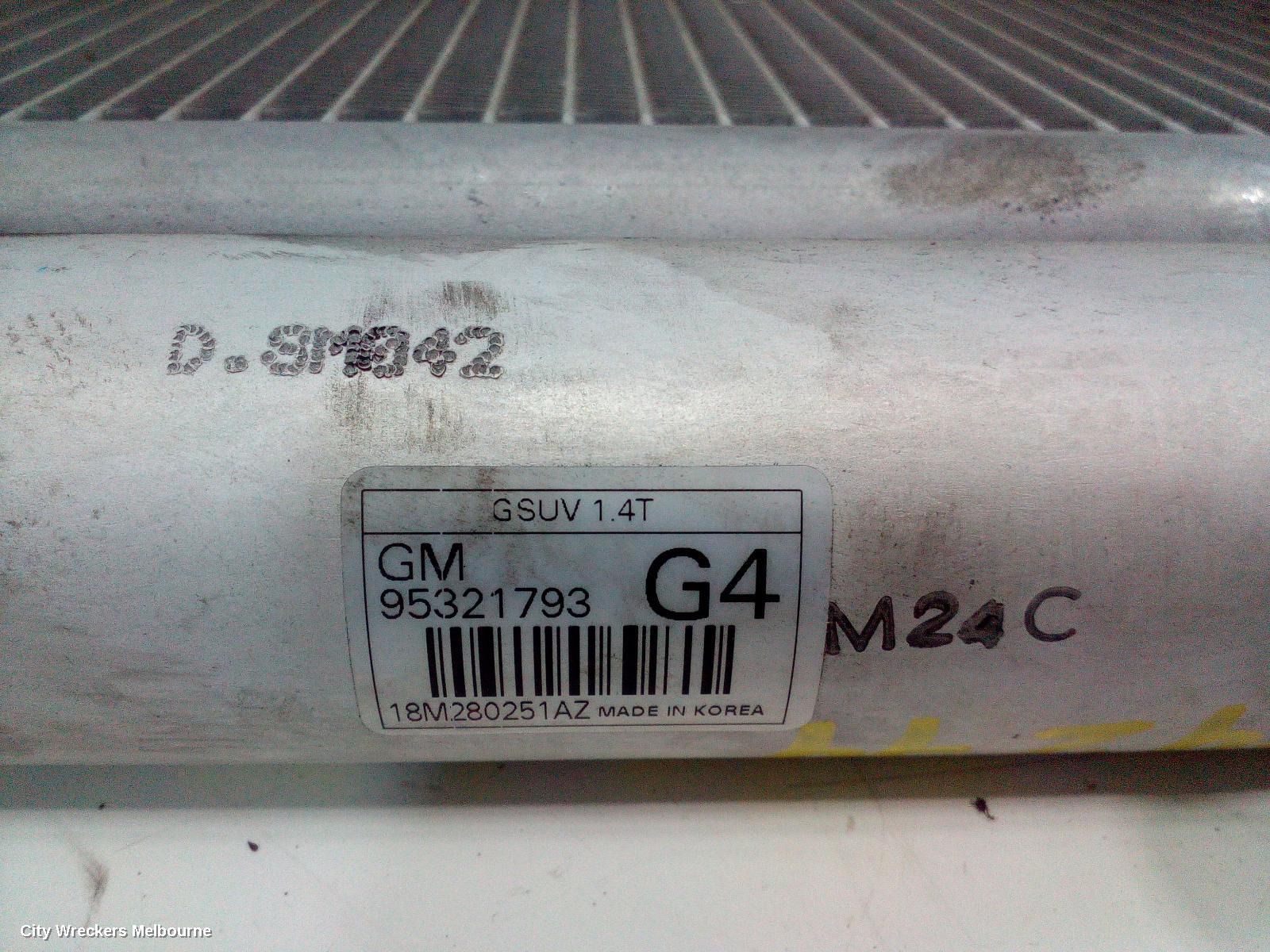 HOLDEN TRAX A/C CONDENSER, TJ SERIES, 1.4, PETROL, 08/2014 - 12/2020