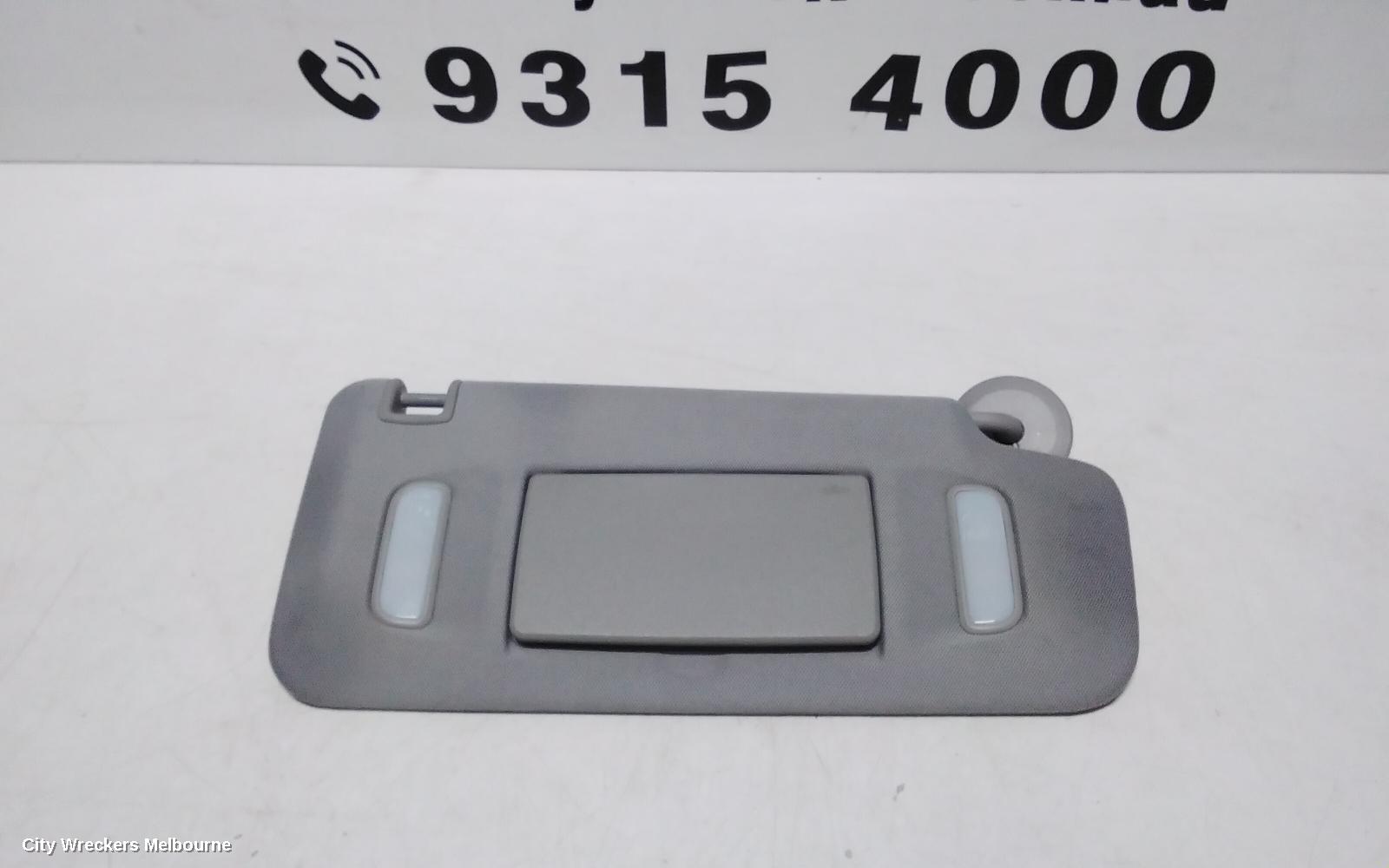 HOLDEN TRAX SUNVISOR, TJ SERIES, RH SIDE, 08/2013 - 12/2020