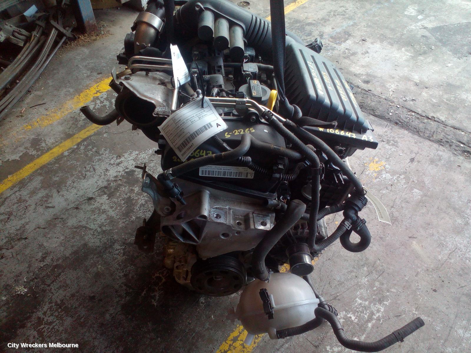 AUDI A3 ENGINE, PETROL, 1.4, TURBO, 8V (A3), CZEA CODE, 05/2013 - 10/2020