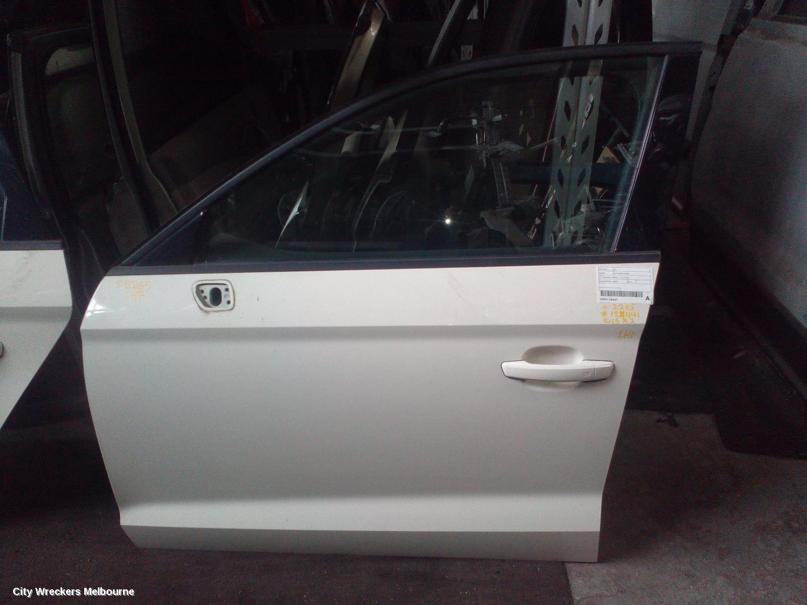 AUDI A3 LEFT FRONT DOOR, 8V, A3/S3/RS3, SEDAN, 11/2013 - 10/2020