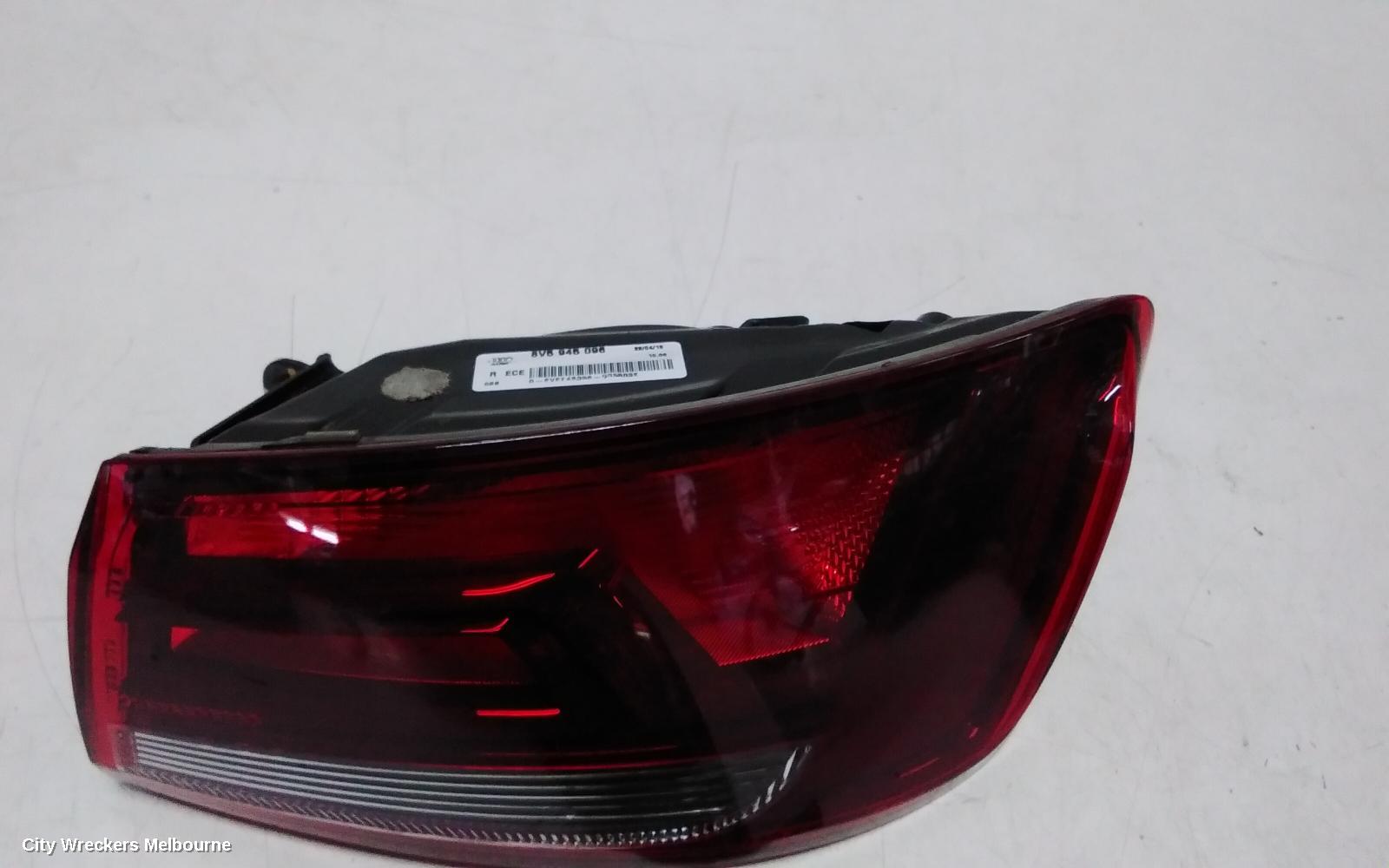 AUDI A3 RIGHT TAILLIGHT, A3, 8V, SEDAN, NON LED TYPE, 11/2013 - 04/2016