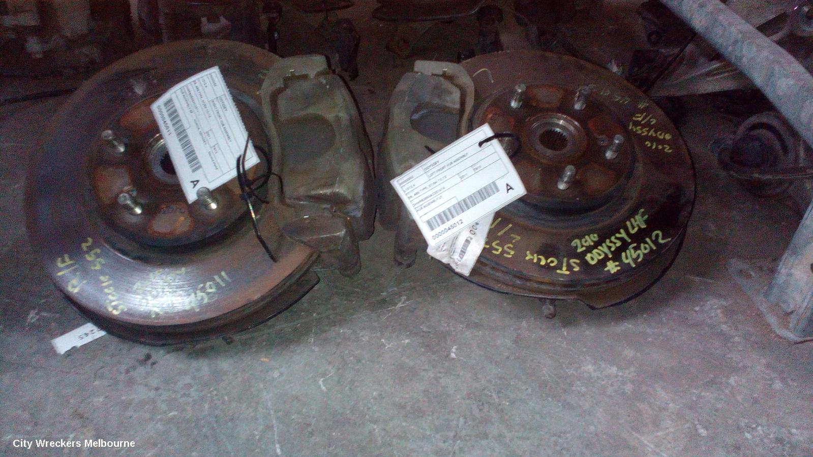 HONDA ODYSSEY RIGHT FRONT HUB ASSEMBLY, RB, ABS TYPE, 07/2004 - 12/2013