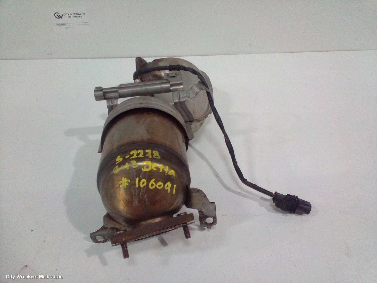 VOLKSWAGEN JETTA CATALYTIC CONVERTER, DOWNPIPE-CAT TYPE, 1.4, PETROL, CAVD/CTHD CODE, 1B, 02/2011 - 12/2017