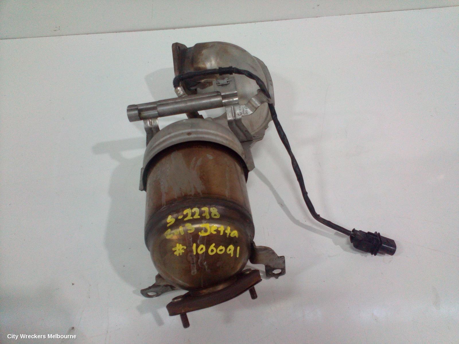 VOLKSWAGEN JETTA CATALYTIC CONVERTER, DOWNPIPE-CAT TYPE, 1.4, PETROL, CAVD/CTHD CODE, 1B, 02/2011 - 12/2017