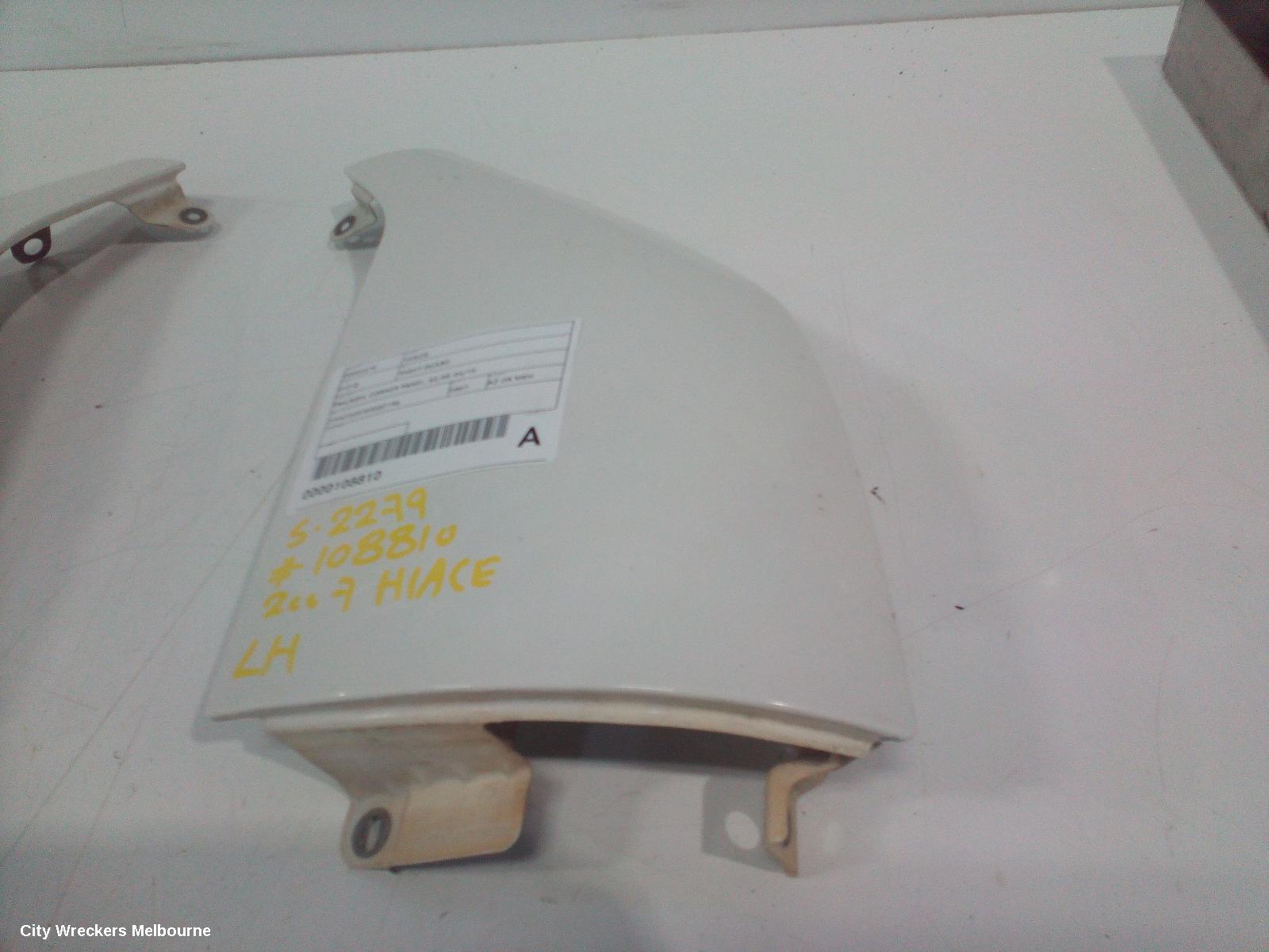 TOYOTA HIACE RIGHT GUARD, TRH/KDH, CORNER PANEL, 03/2005 - 04/2019