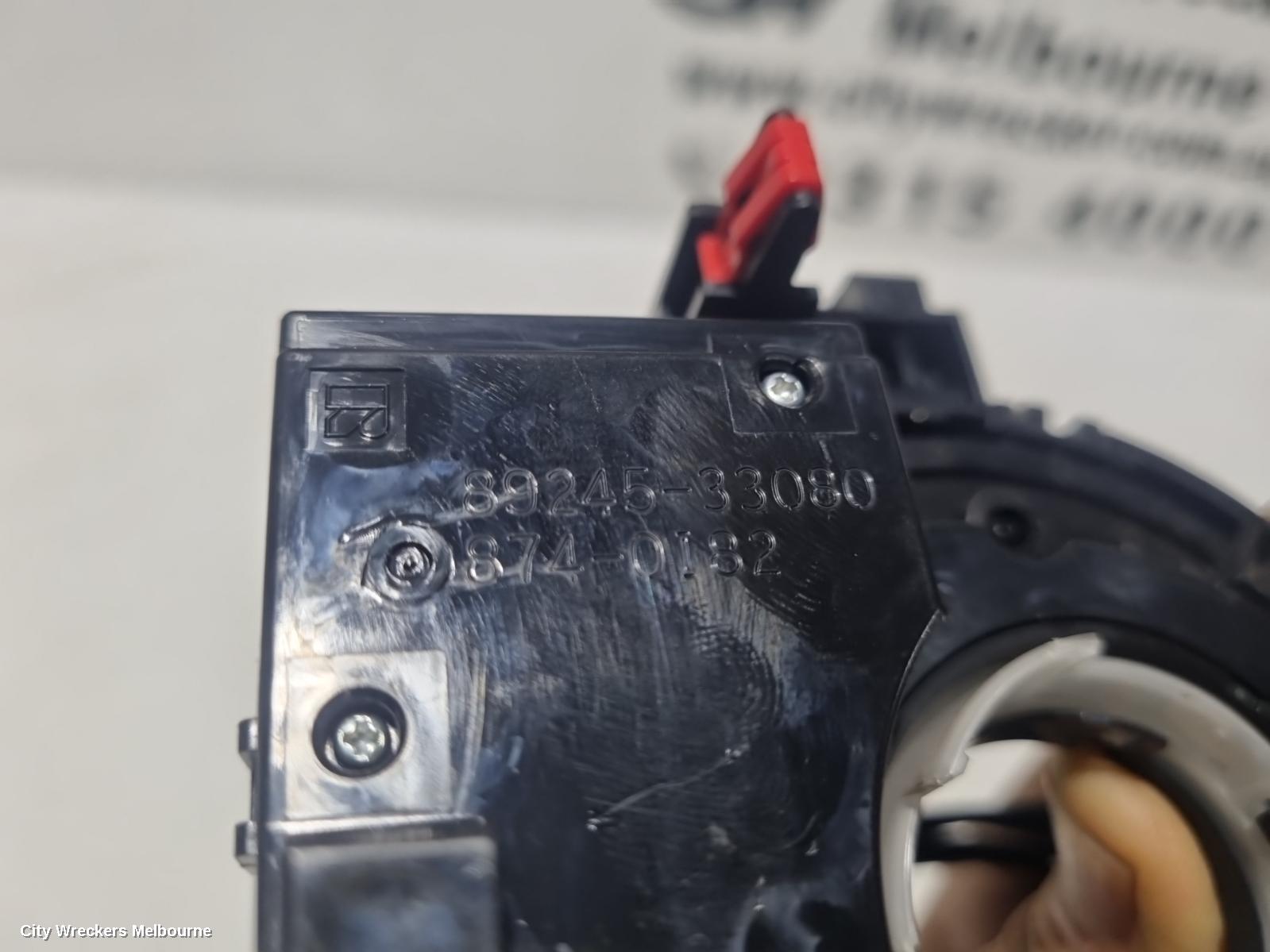 TOYOTA CAMRY AIRBAG MODULE/SENSOR, CLOCKSPRING, XV70, 09/2017 ONWARDS
