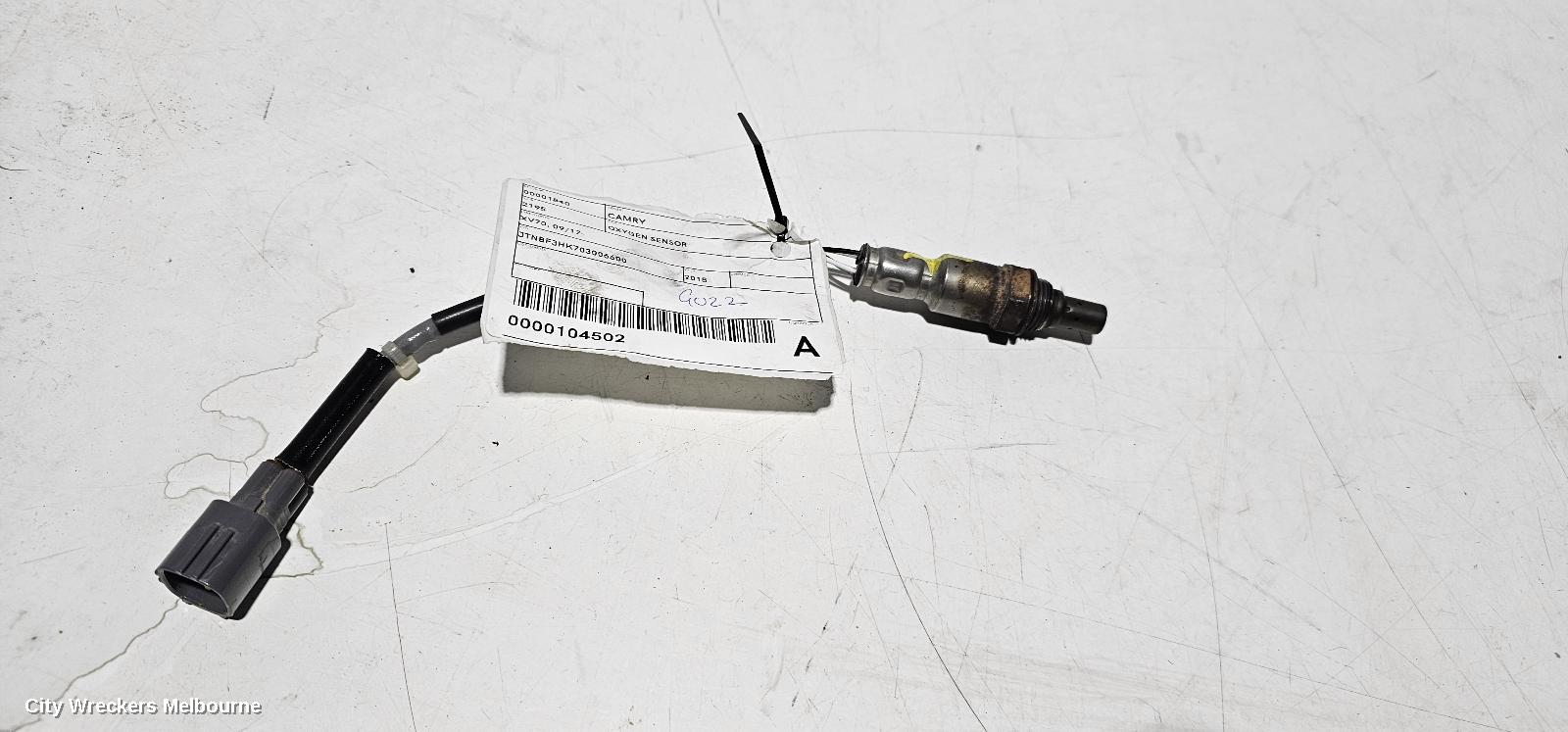 TOYOTA CAMRY OXYGEN SENSOR, XV70, 09/2017 - 05/2024