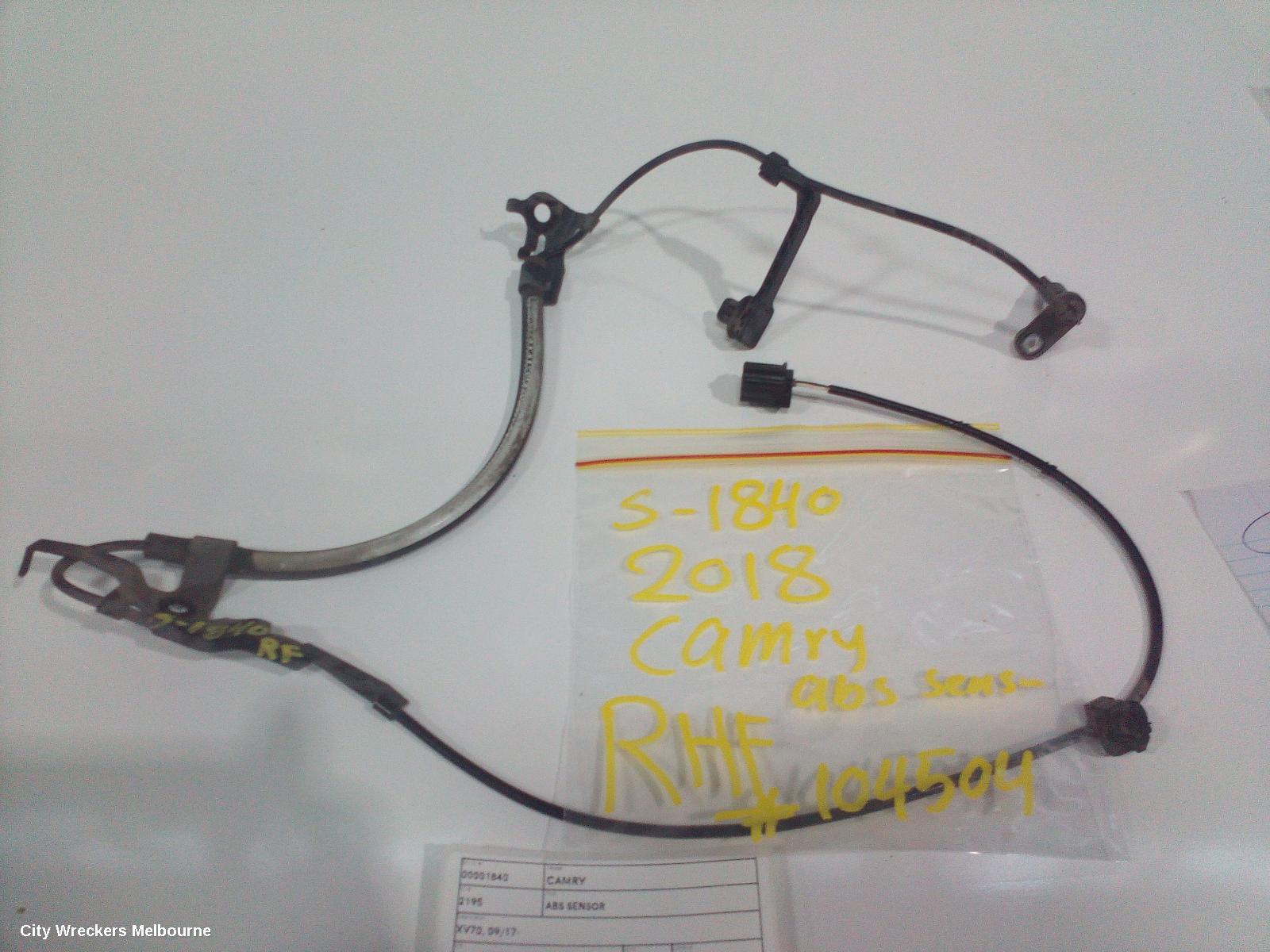 TOYOTA CAMRY ABS SENSOR, RH FRONT, XV70, 2AR-FE, 09/2017 - 01/2021