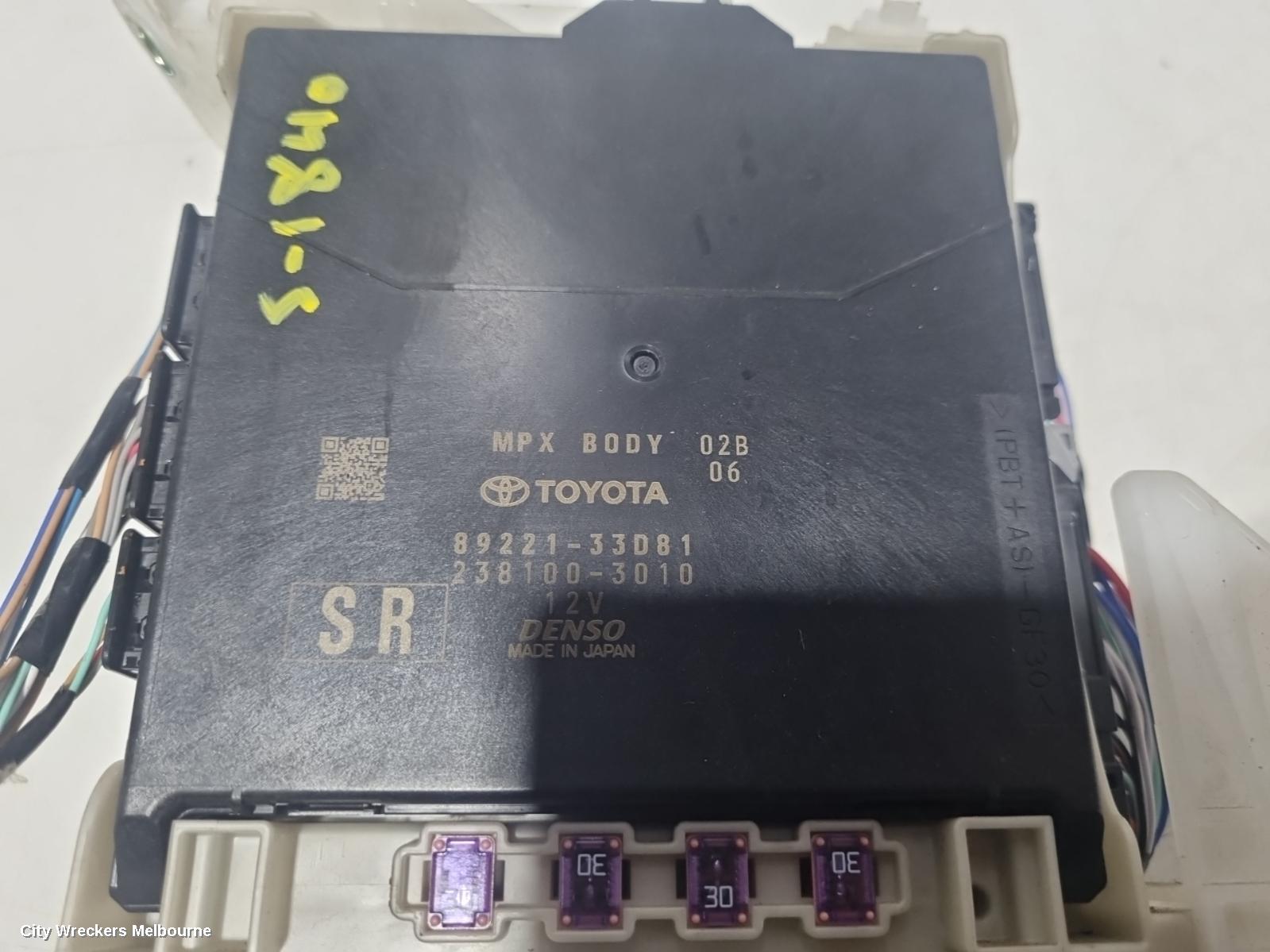 TOYOTA CAMRY FUSE BOX, UNDER DASH, XV70, 09/2017 ONWARDS